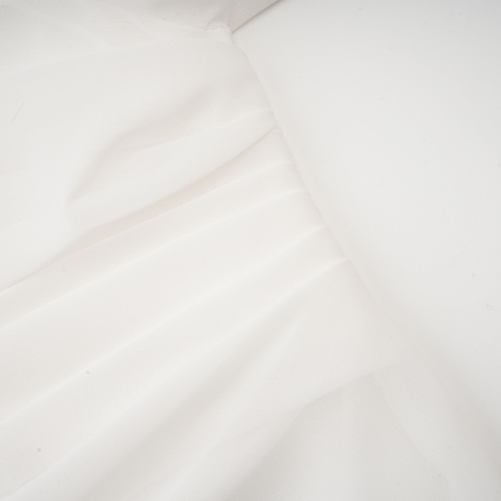 Andrea asymmetrical tulle blouse & skirt matching set in White