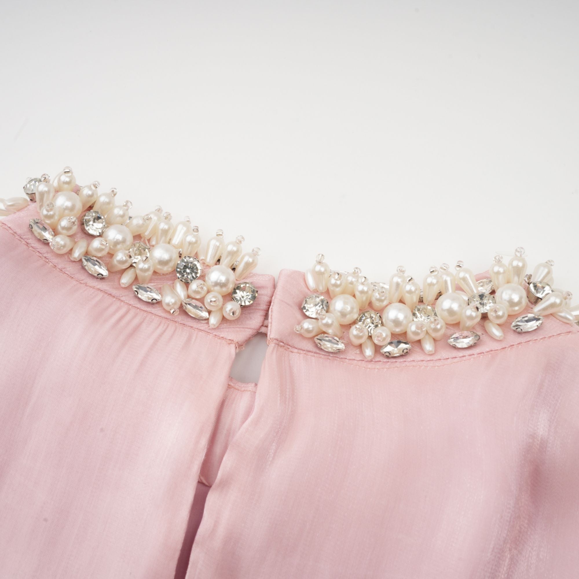 Helena pink embellished pleated mini dress (Final Sale-US Only)