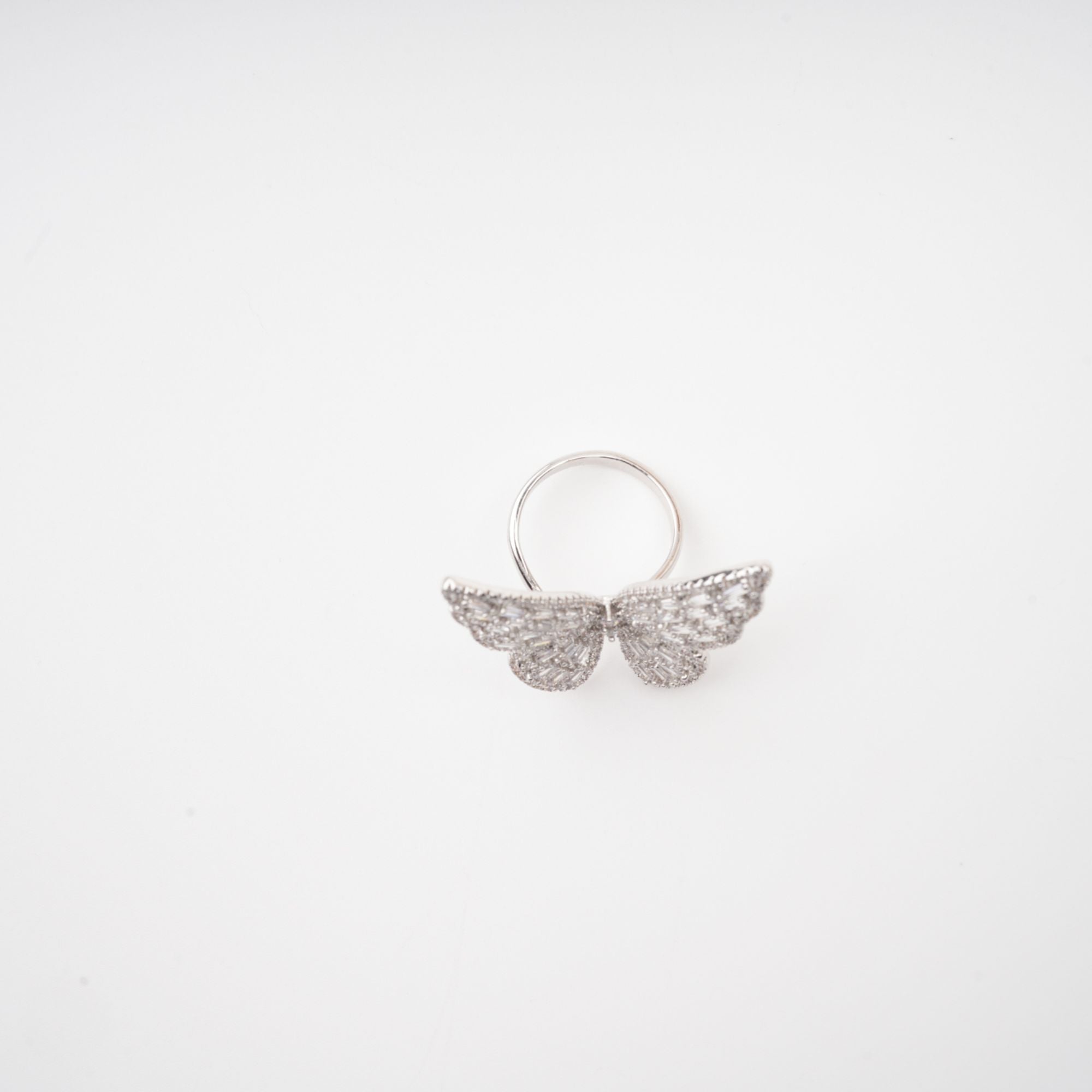 Evodie rhinestone butterfly ring (US Only)
