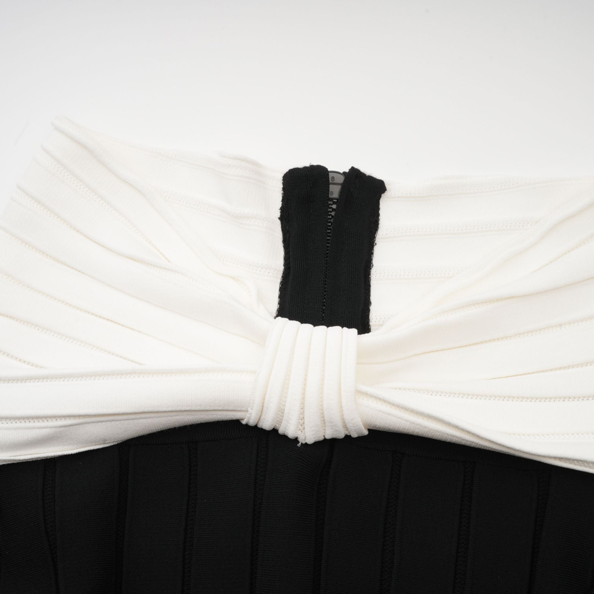 Justine black off-shoulder bow knit mini dress (Final Sale-US Only)