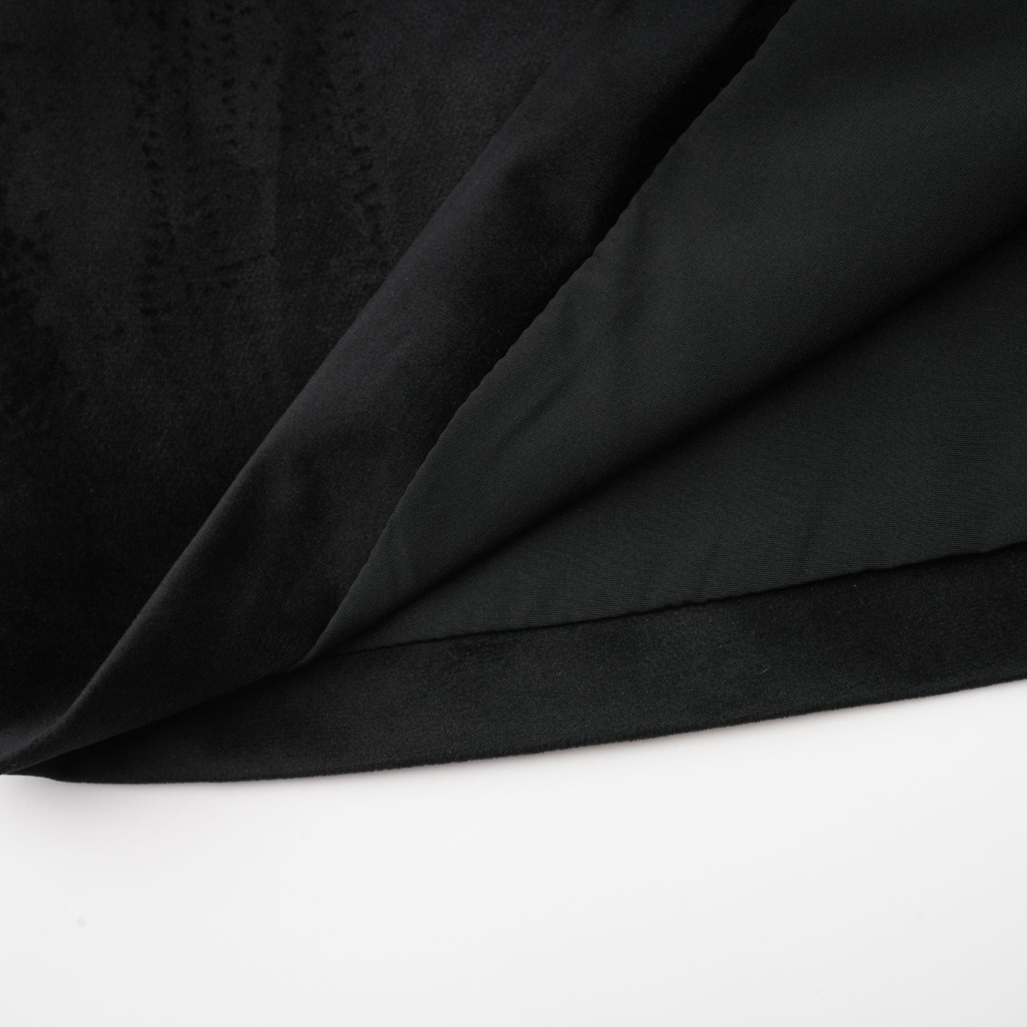 Émilie black crystal-embellished velvet mini dress
