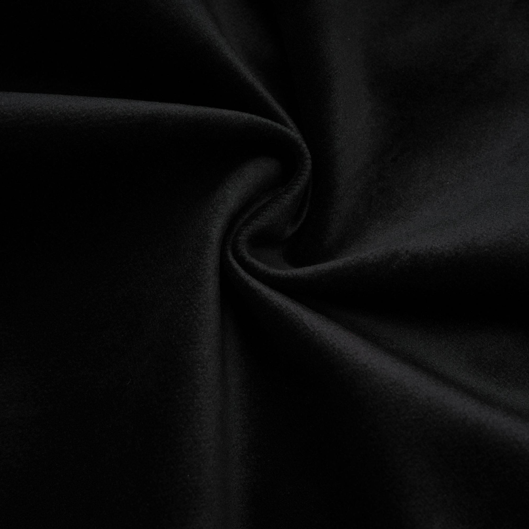 Émilie black crystal-embellished velvet mini dress