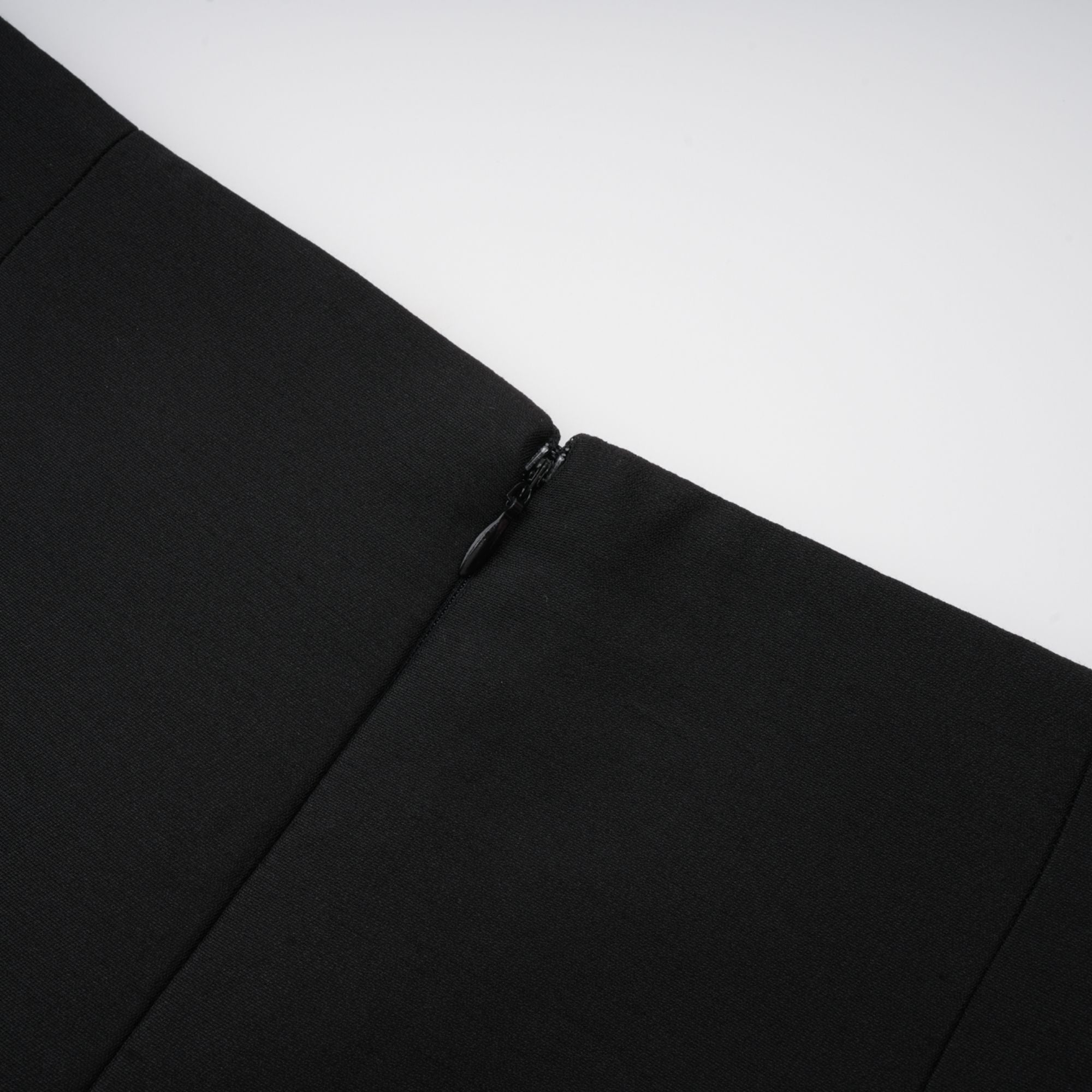 Margaux black top & skirt matching set