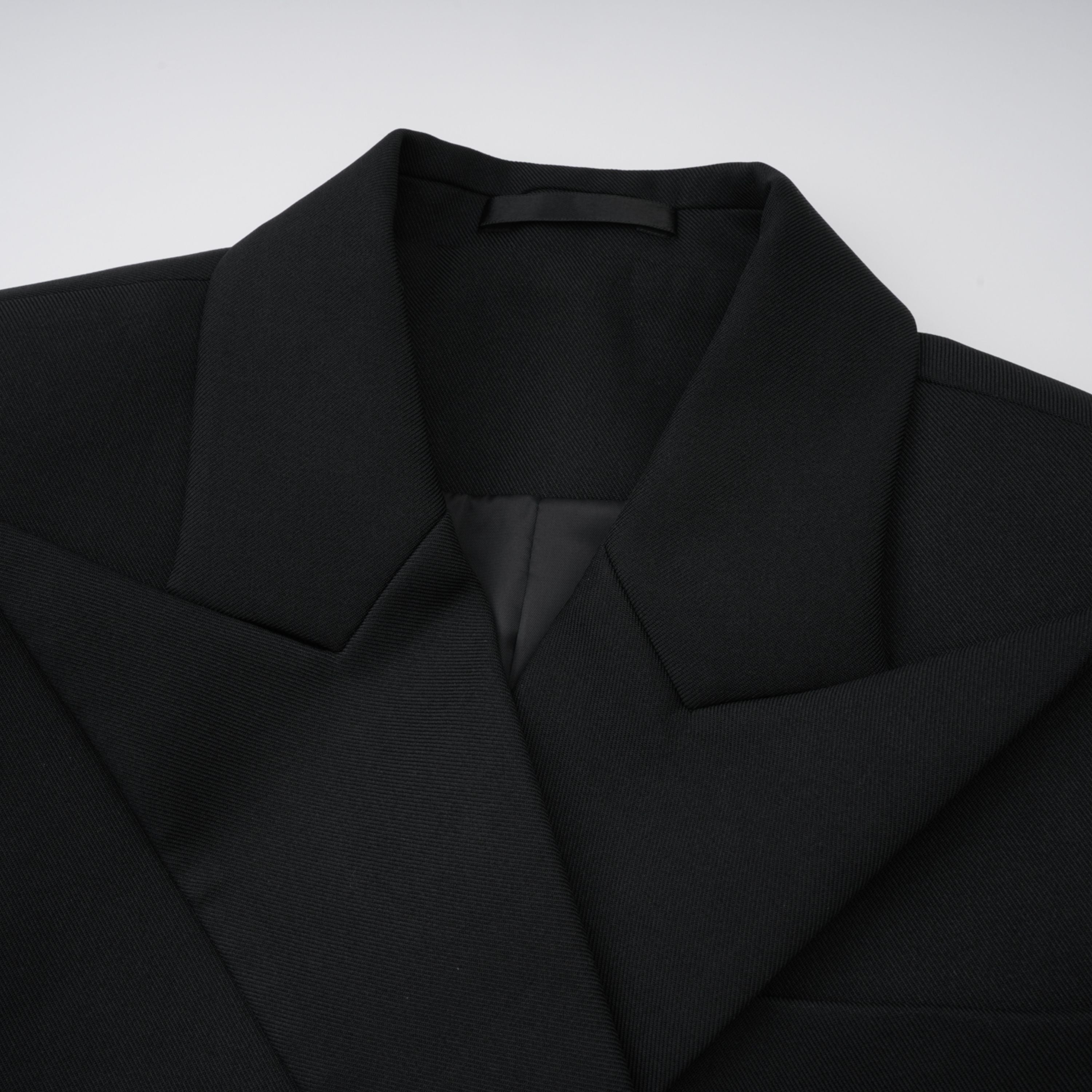 Dianthe Black Double-Breasted Oversize Blazer (Final Sale-US Only)