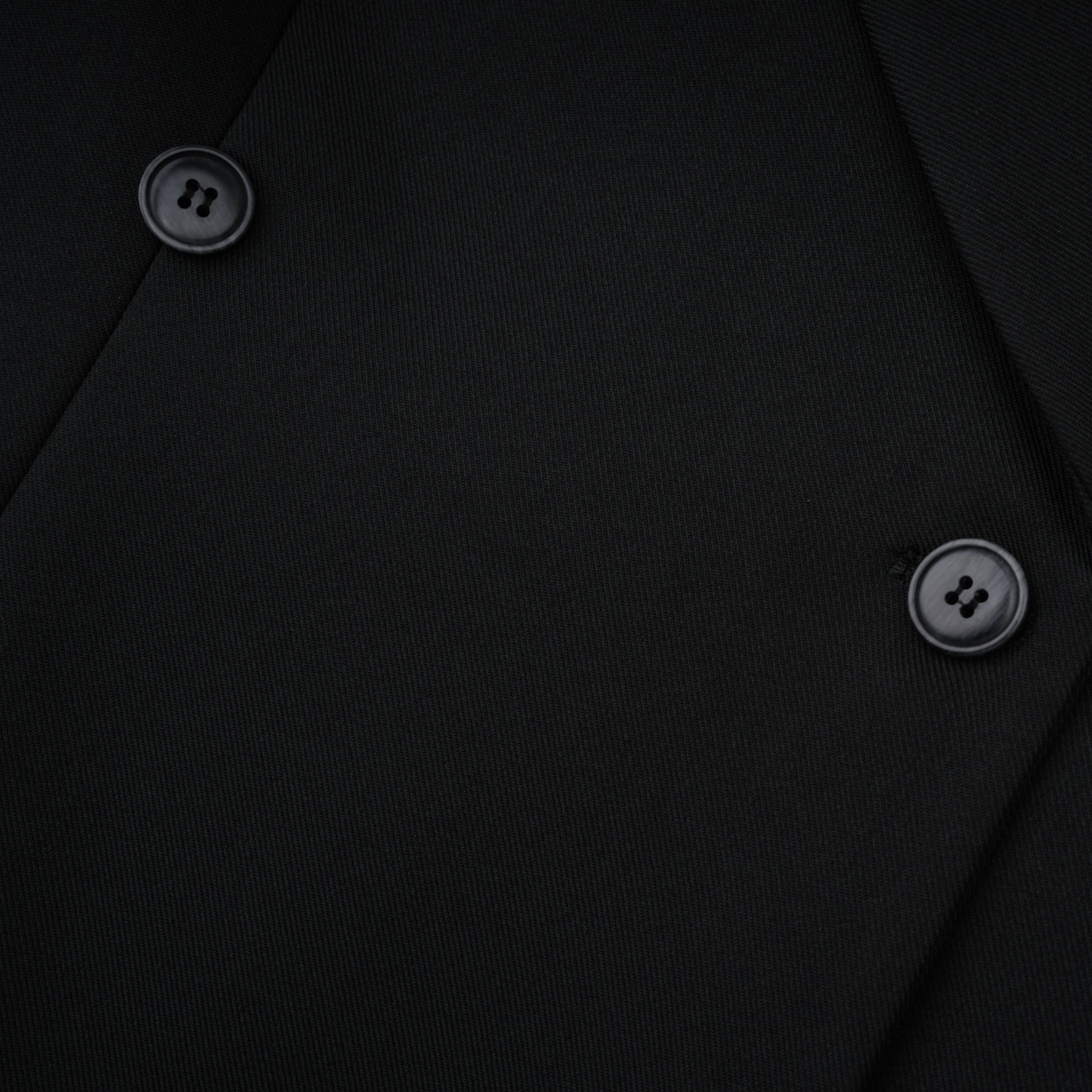 Dianthe Black Double-Breasted Oversize Blazer