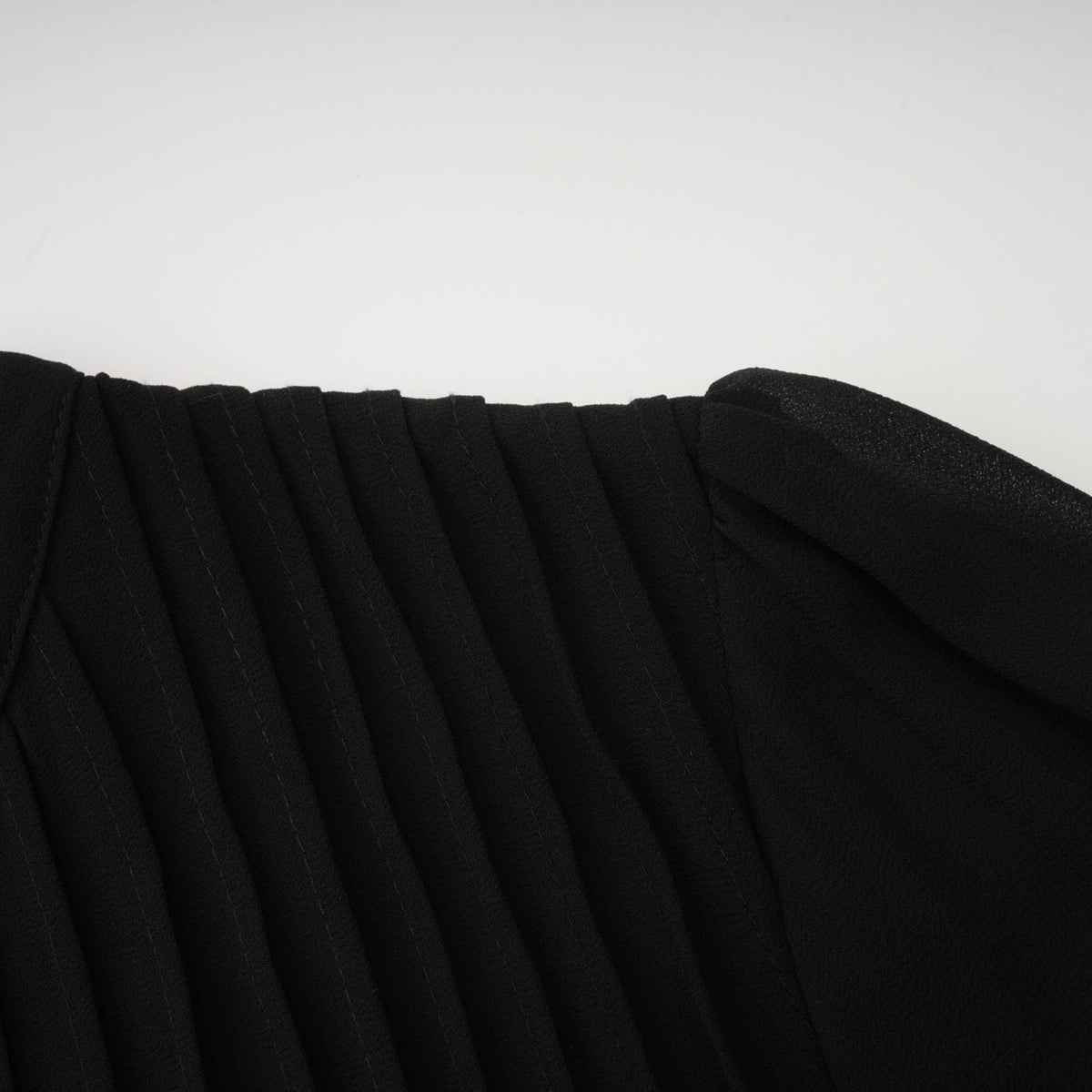 Viviane black pleated button-front midi dress (Final Sale-US Only)