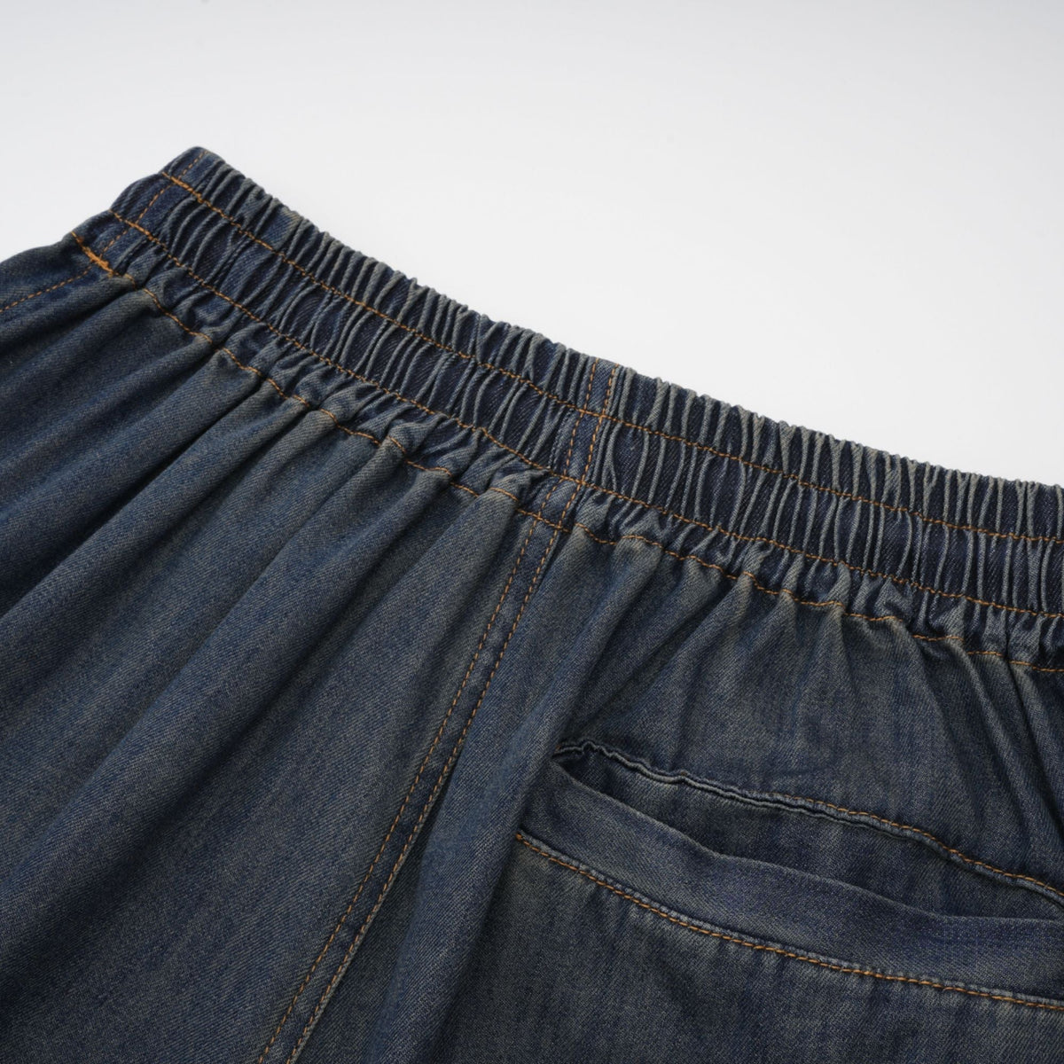 Sylvie lace-detail denim top & shorts matching set (Final Sale-US Only)
