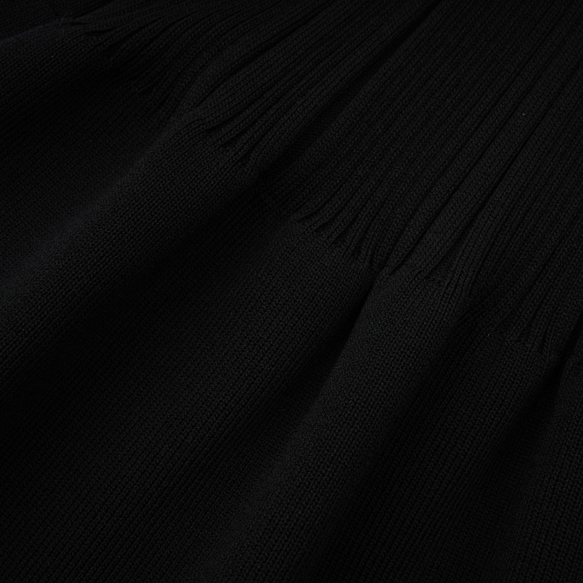 Priscille black ruffled midi dress (Final Sale-US Only)