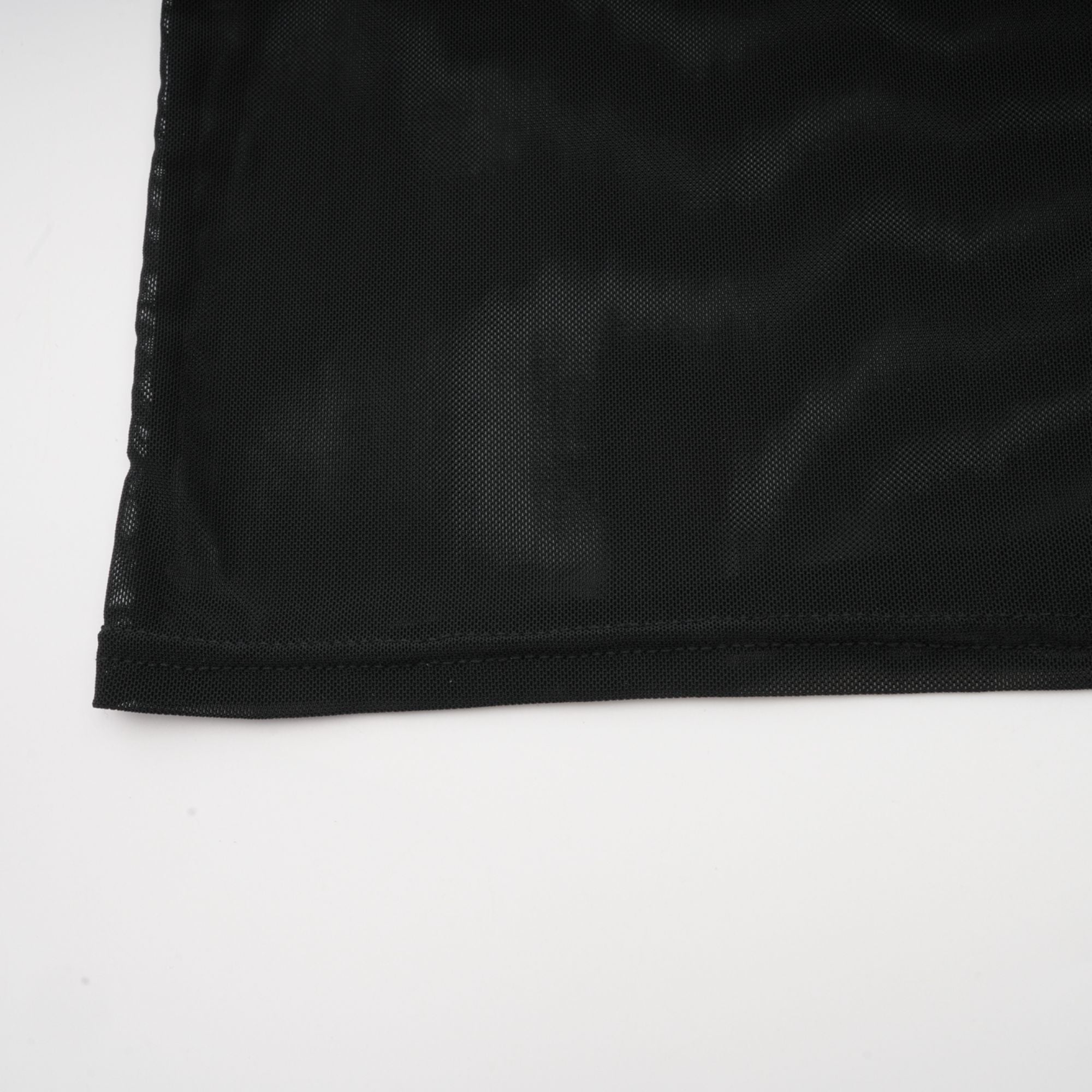 Ségolène black faux-fur tulle top