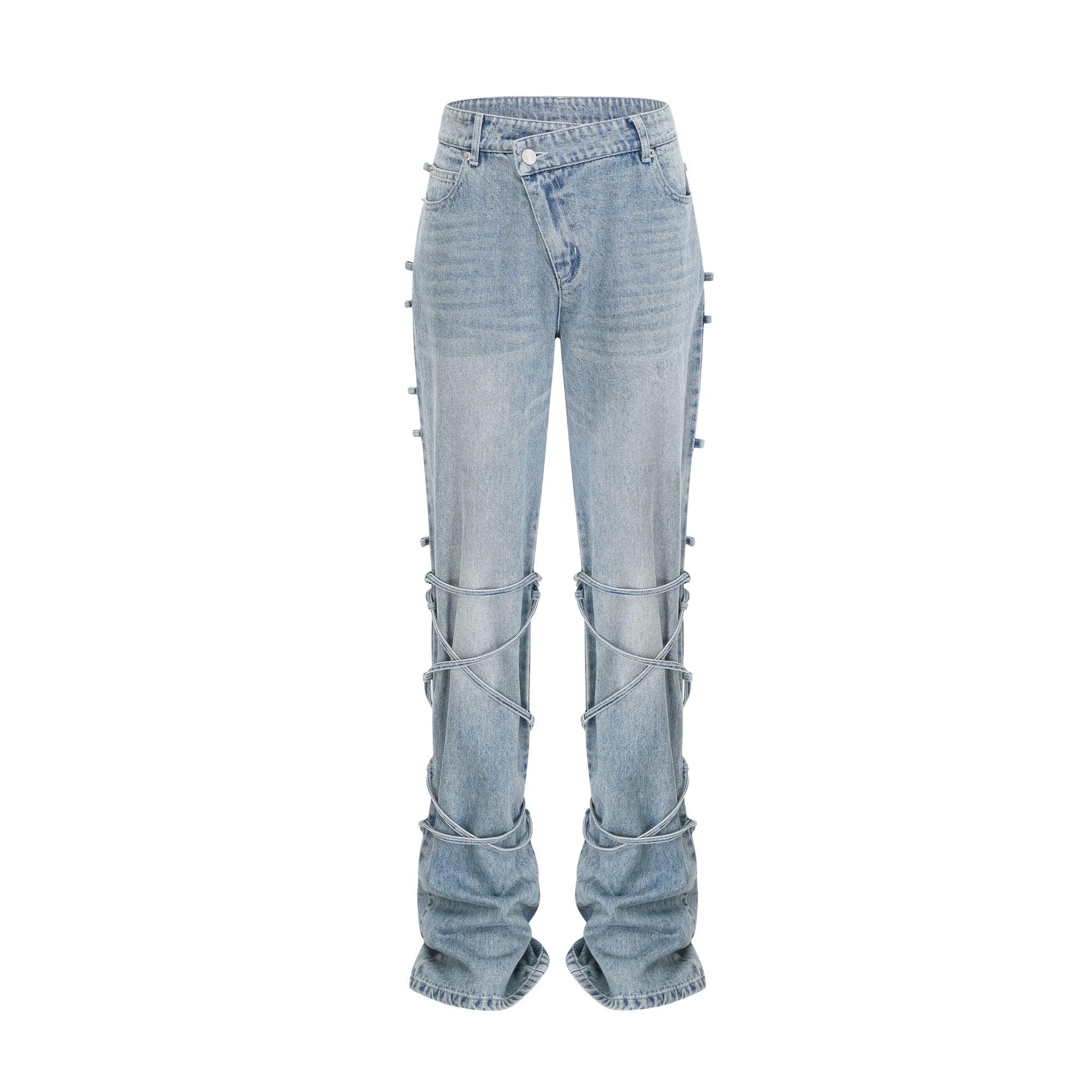 Géraldine strap-detail jeans (Final Sale-US Only)