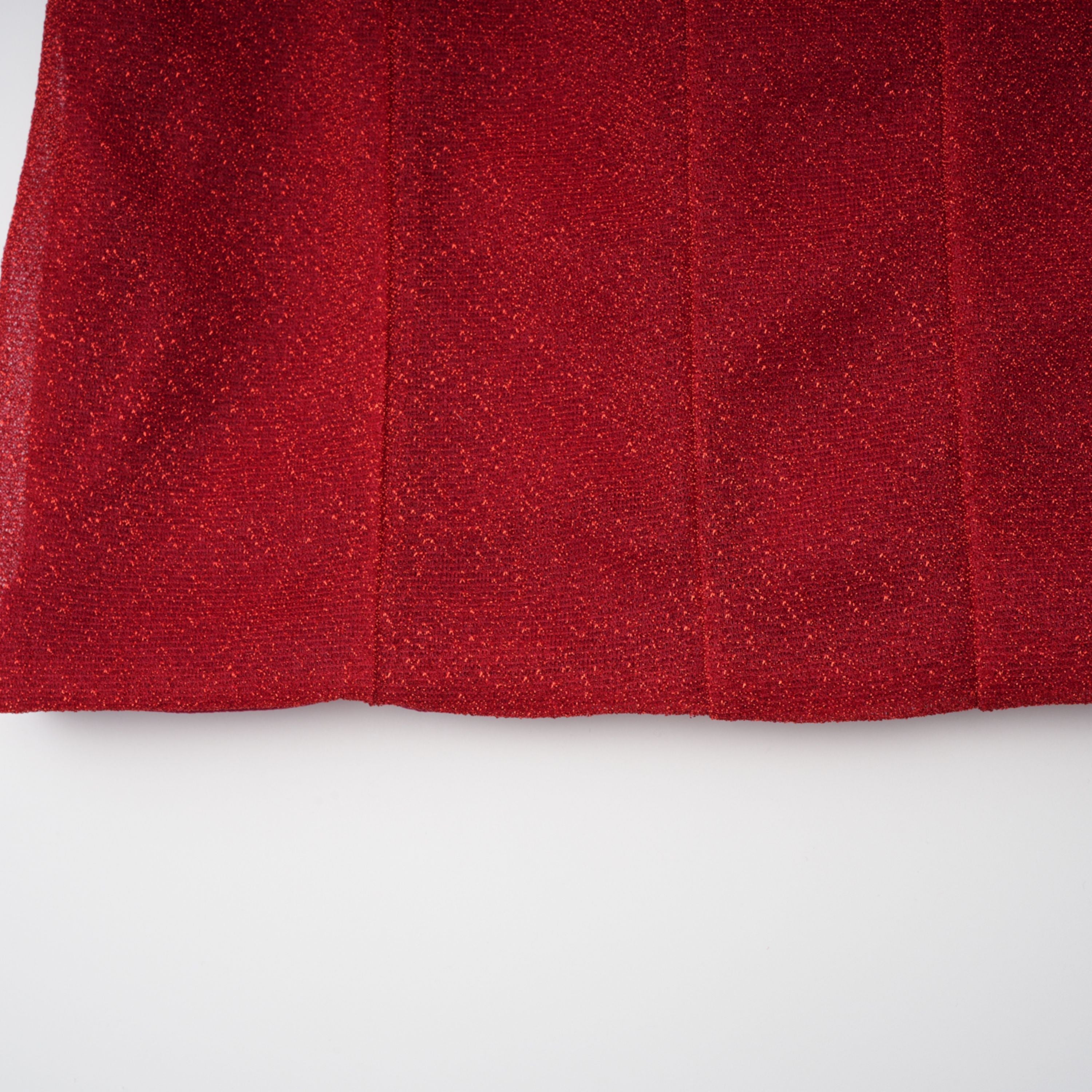 Orabelle Red Brilliance Drop Shiny Dress (Final Sale)