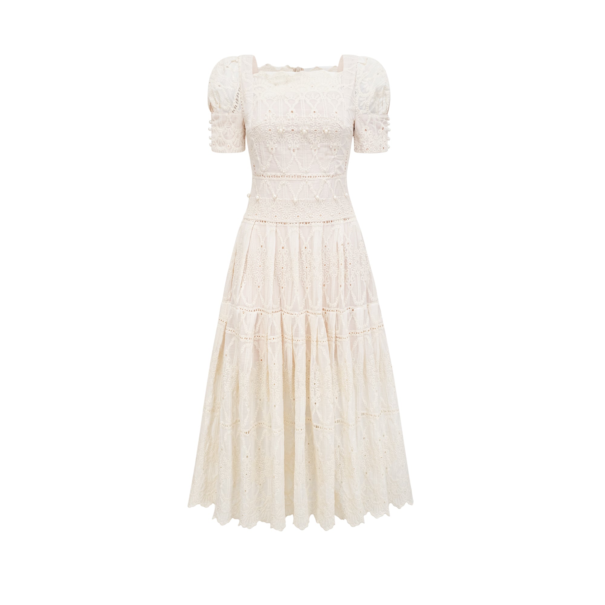 Anaïs faux-pearl embellished cut-out midi dress(Final Sale-US Only)