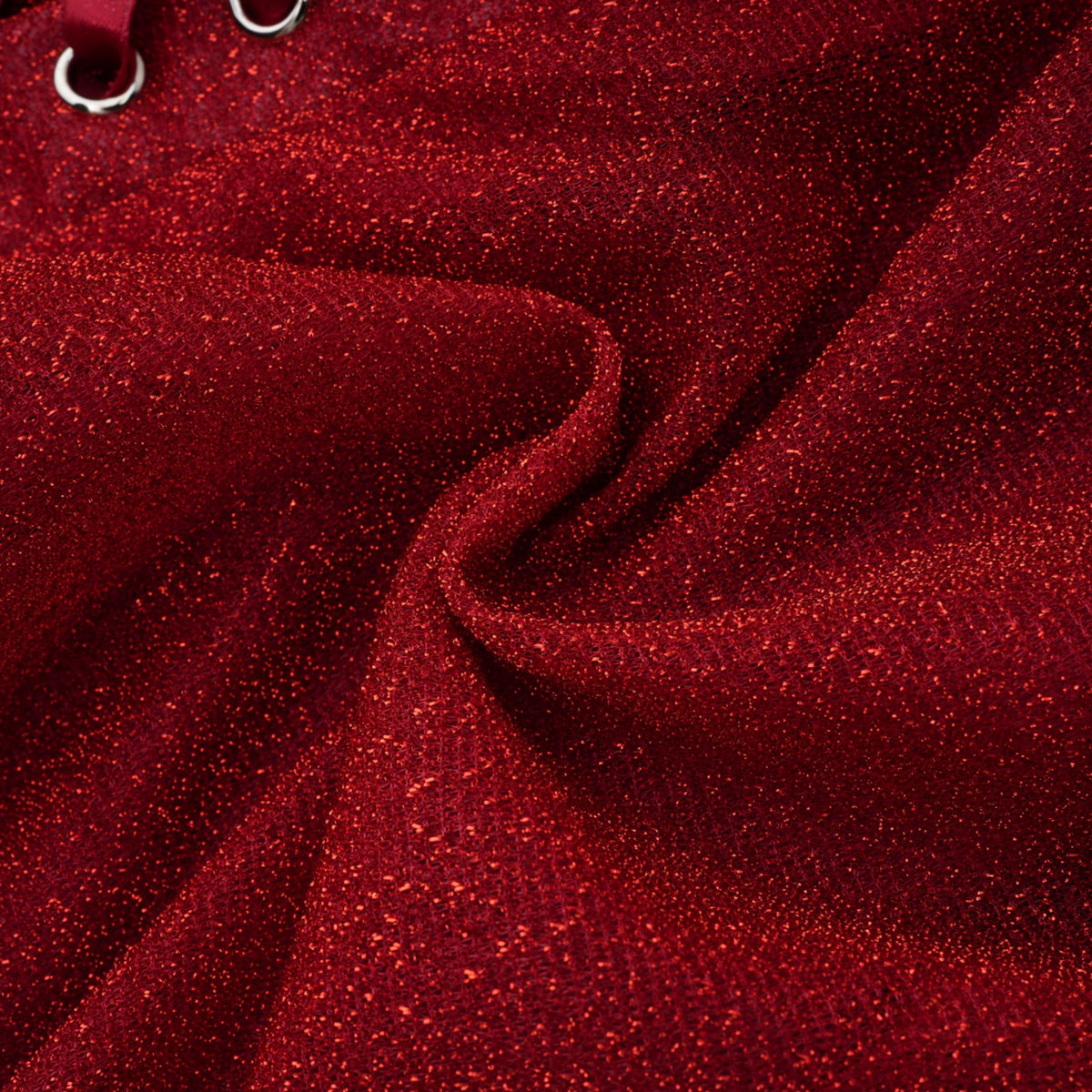 Orabelle Red Brilliance Drop Shiny Dress (Final Sale)