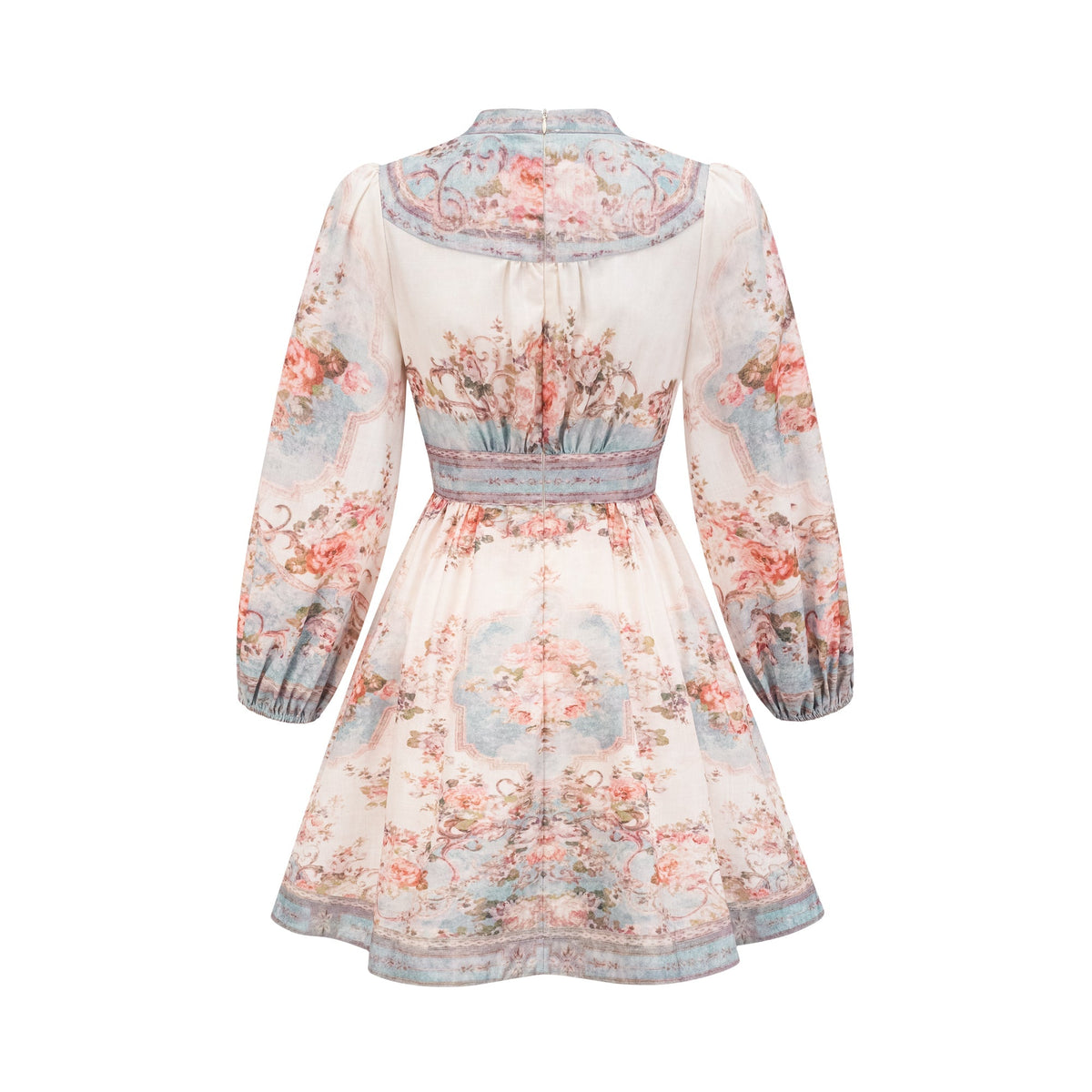 Clémence Romantic Floral Print Mini Dress