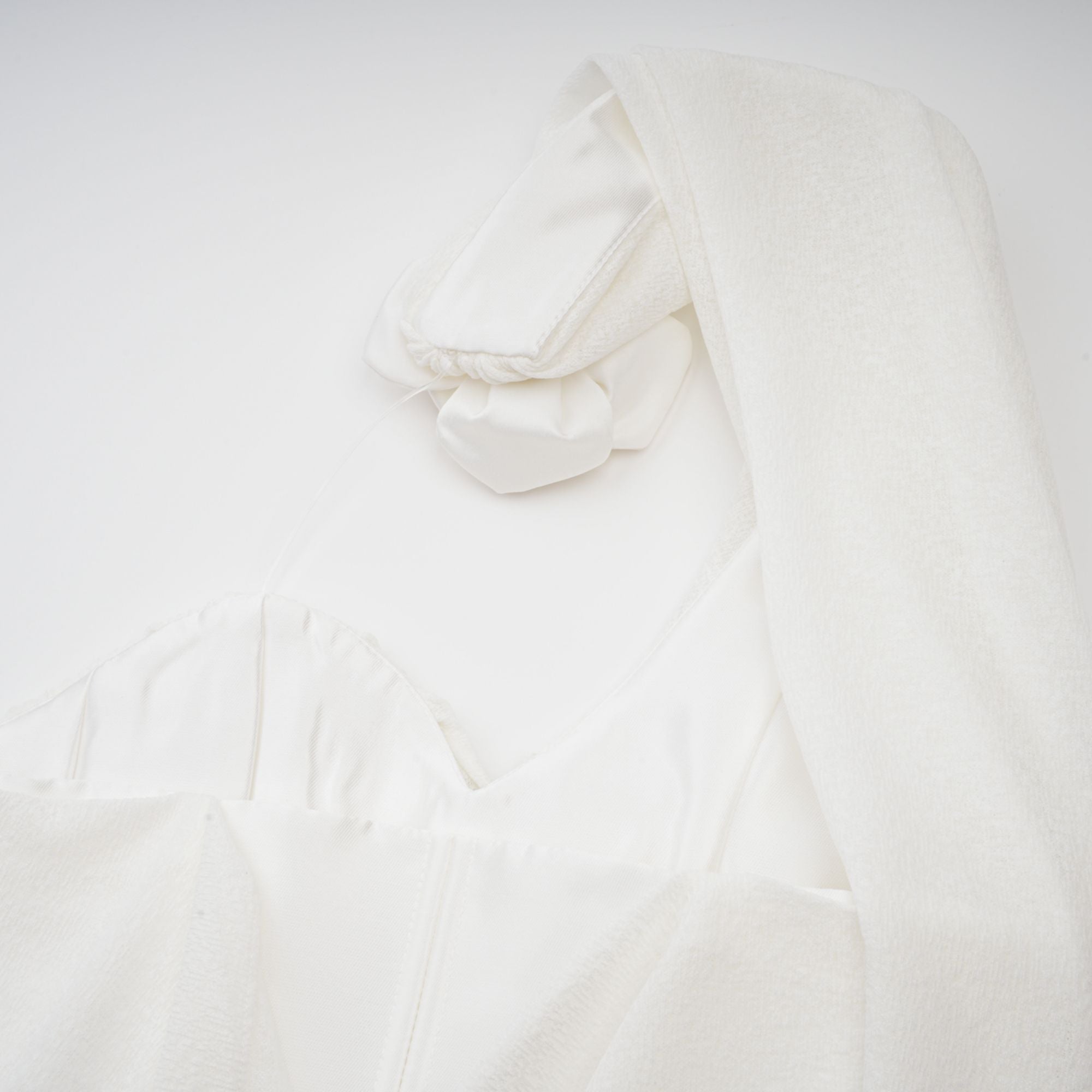 Maeva white halterneck floral-appliqué top (US Only)