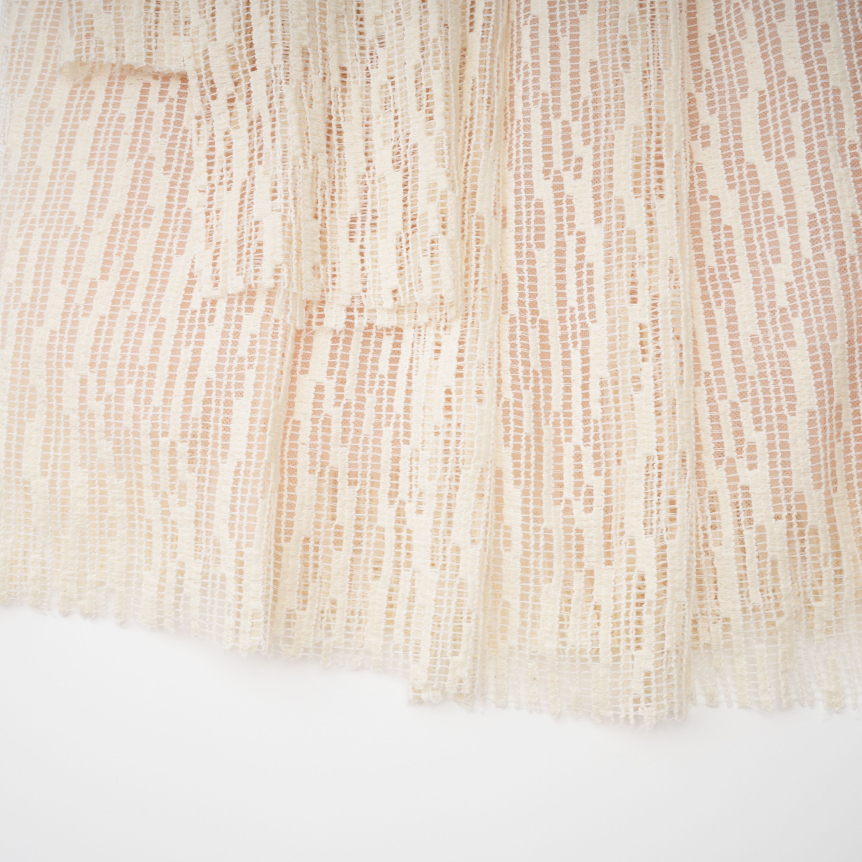 Cynthia Neutrals 3D Petal Textured Midi Dress