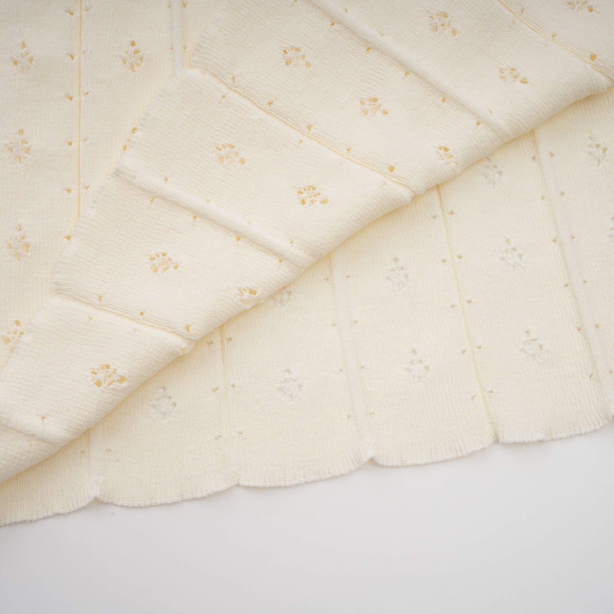 Donatienne white faux-pearl knitted maxi dress
