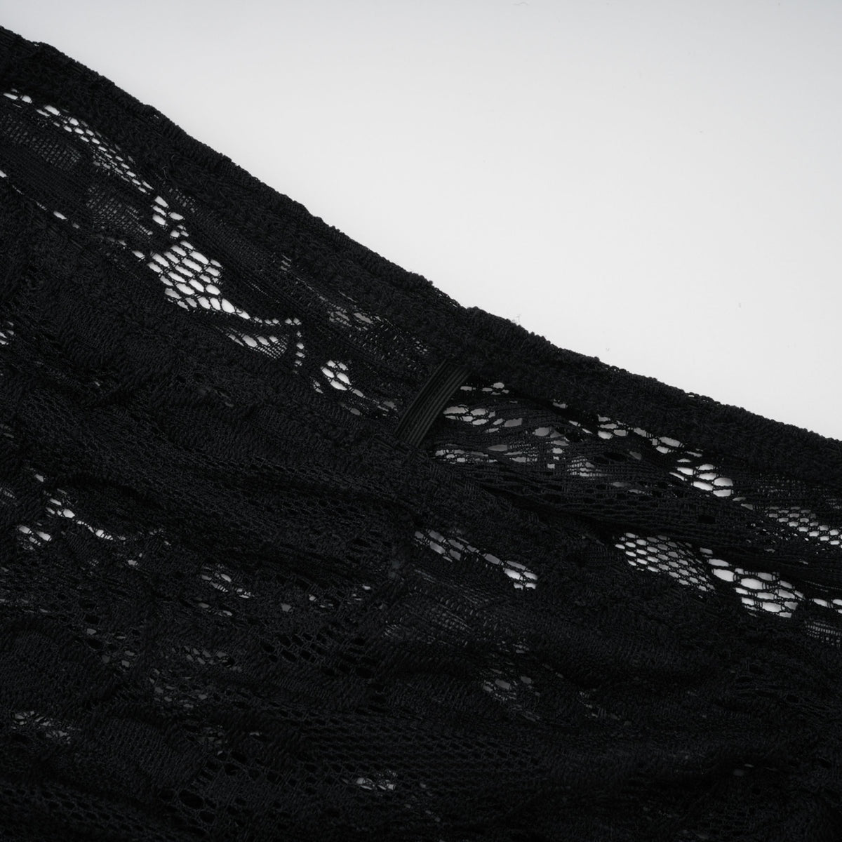 Frida Black Semi-Sheer Lace Bodysuit & Skirt Set