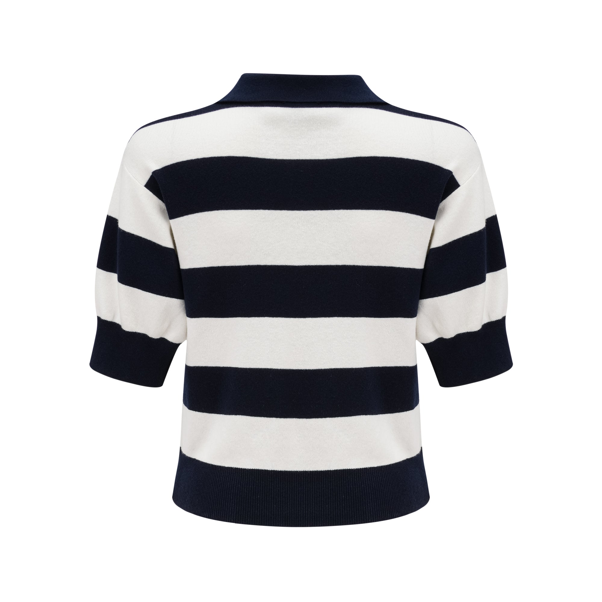 Adèle color-block striped shirt - Black and White
