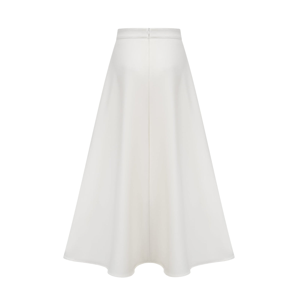 Hilaire white 3d-petal top & skirt matching set