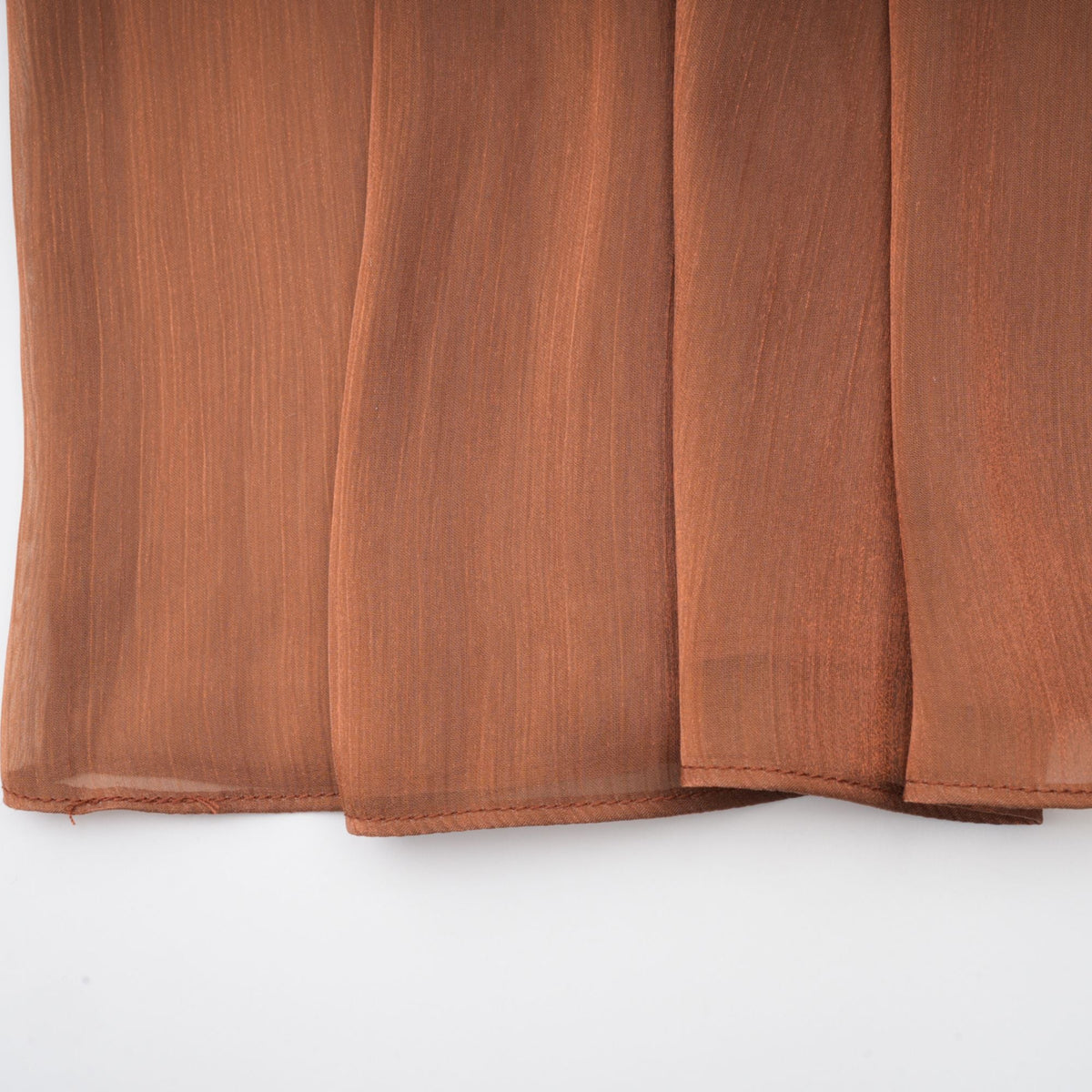 Mila pleated satin maxi dress in Brown