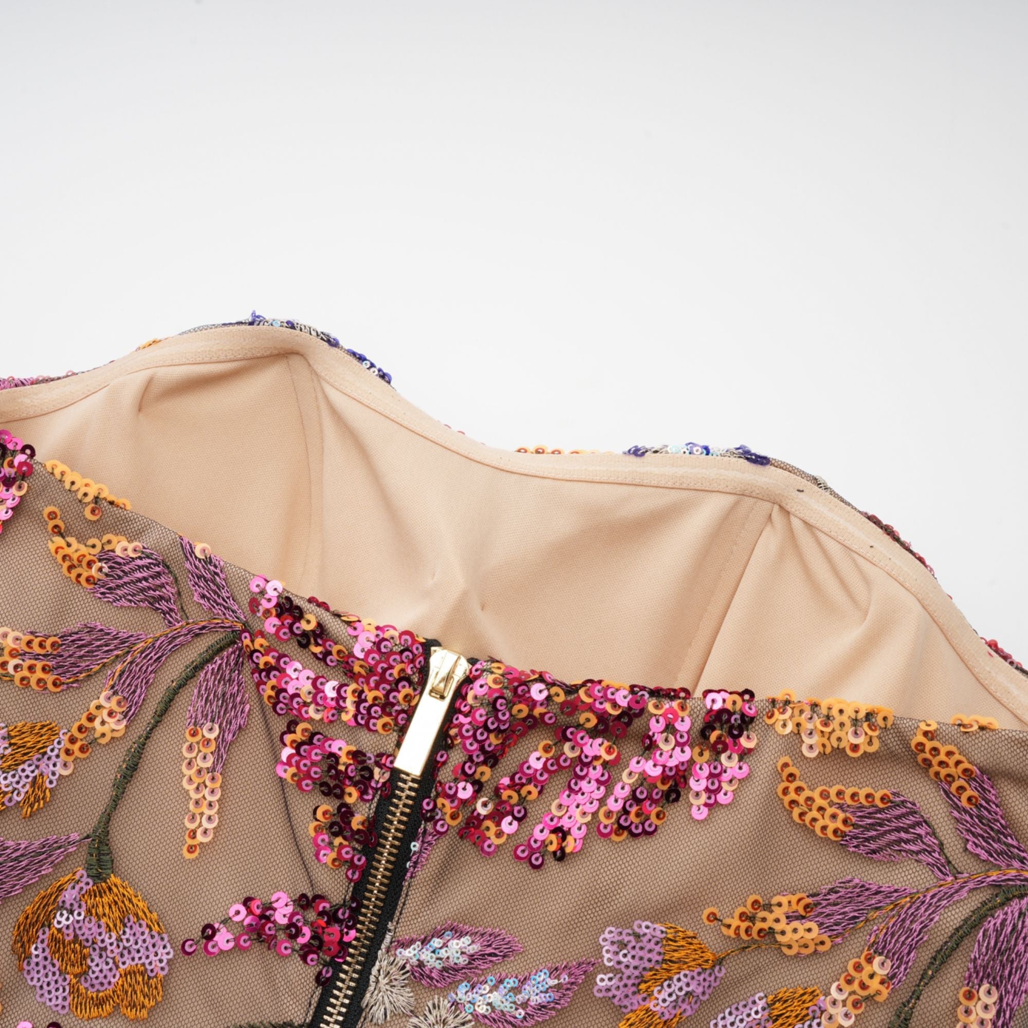 Thérèse sequin-embellished embroidered floral colorful midi dress (Final Sale-US Only)
