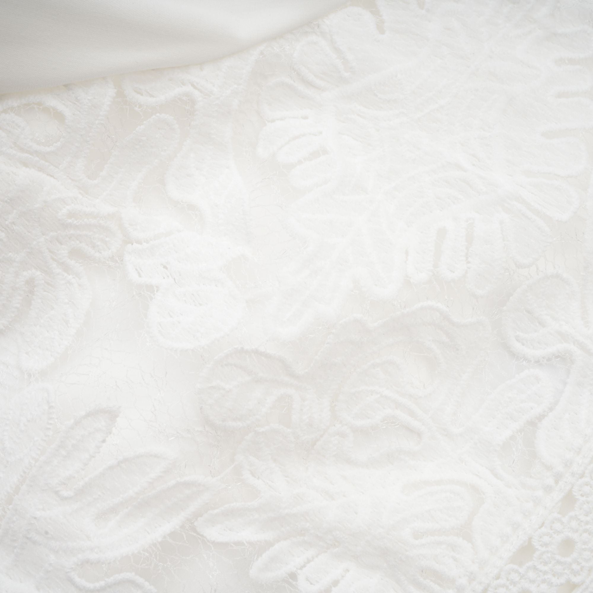 Madeleine white panelled embroidery midi dress