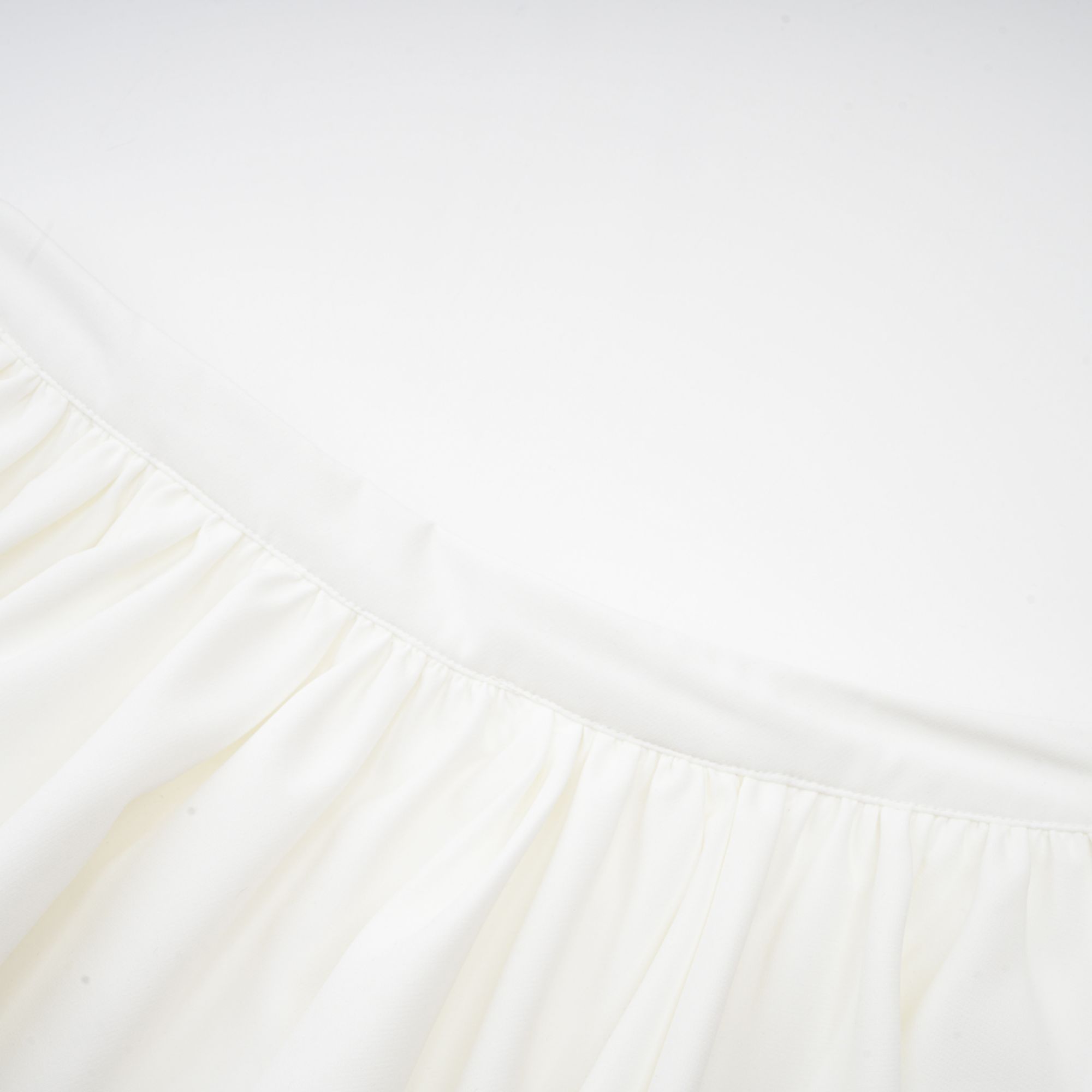 Andrea asymmetrical tulle blouse & skirt matching set in White