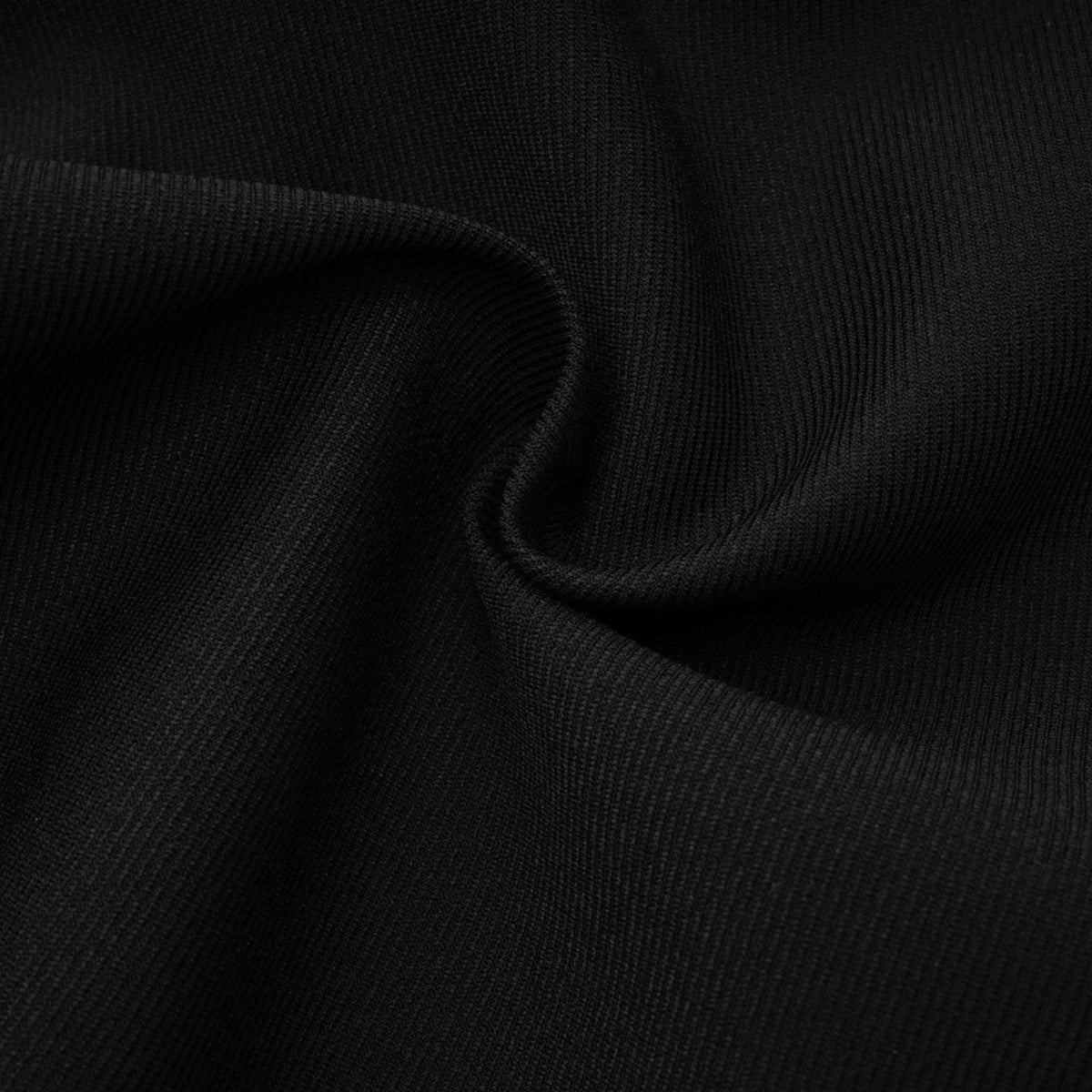 Caribe black bowknot off-shoulder mini dress