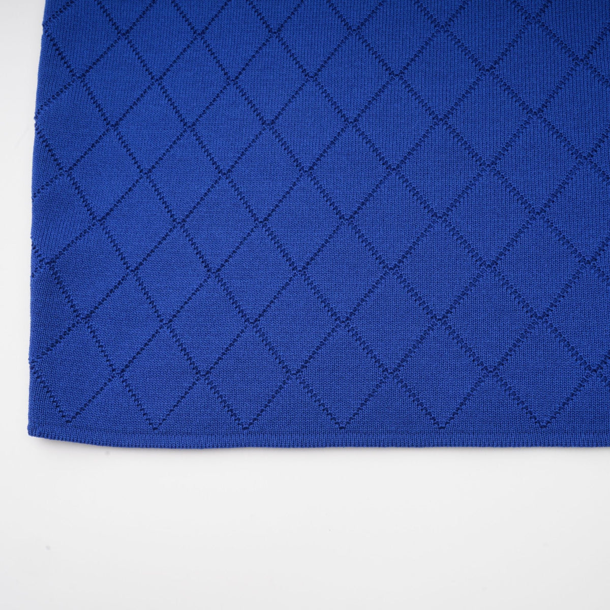 Maëlys blue button-detail knitted top & skirt matching set