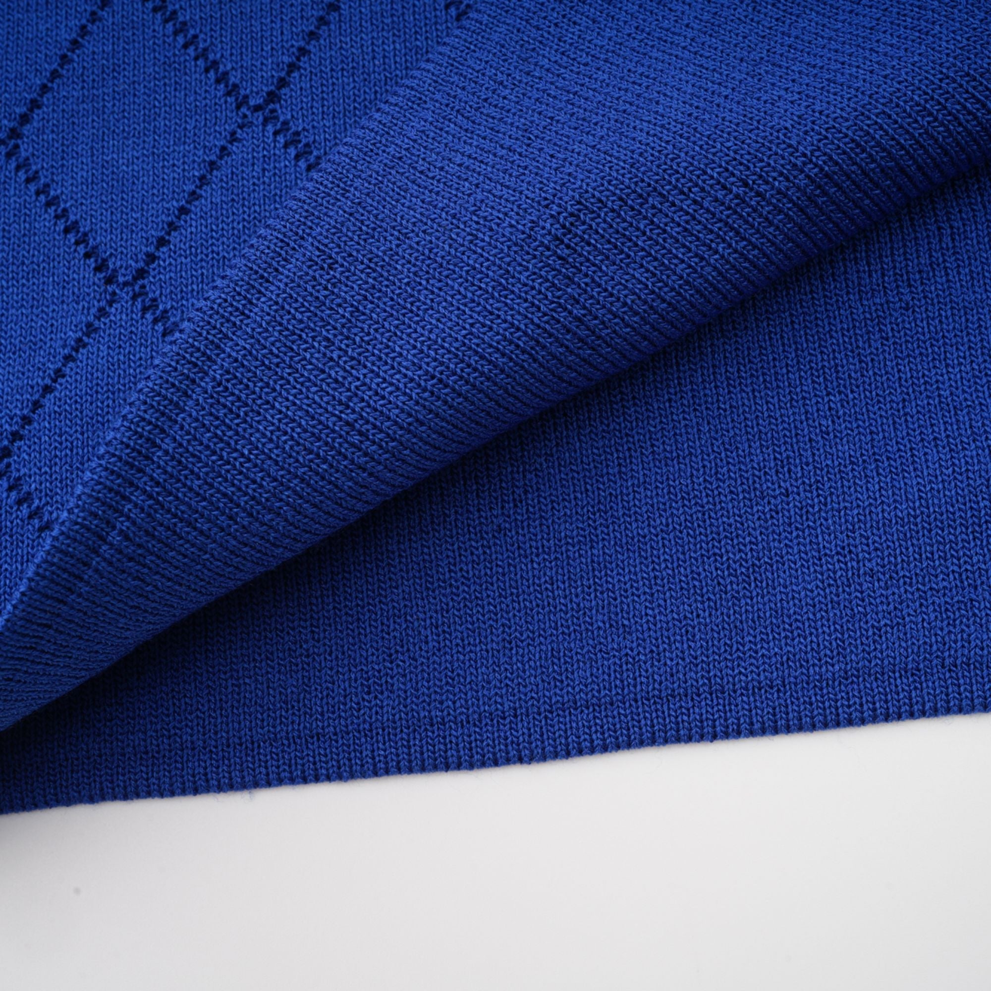 Maëlys blue button-detail knitted top & skirt matching set