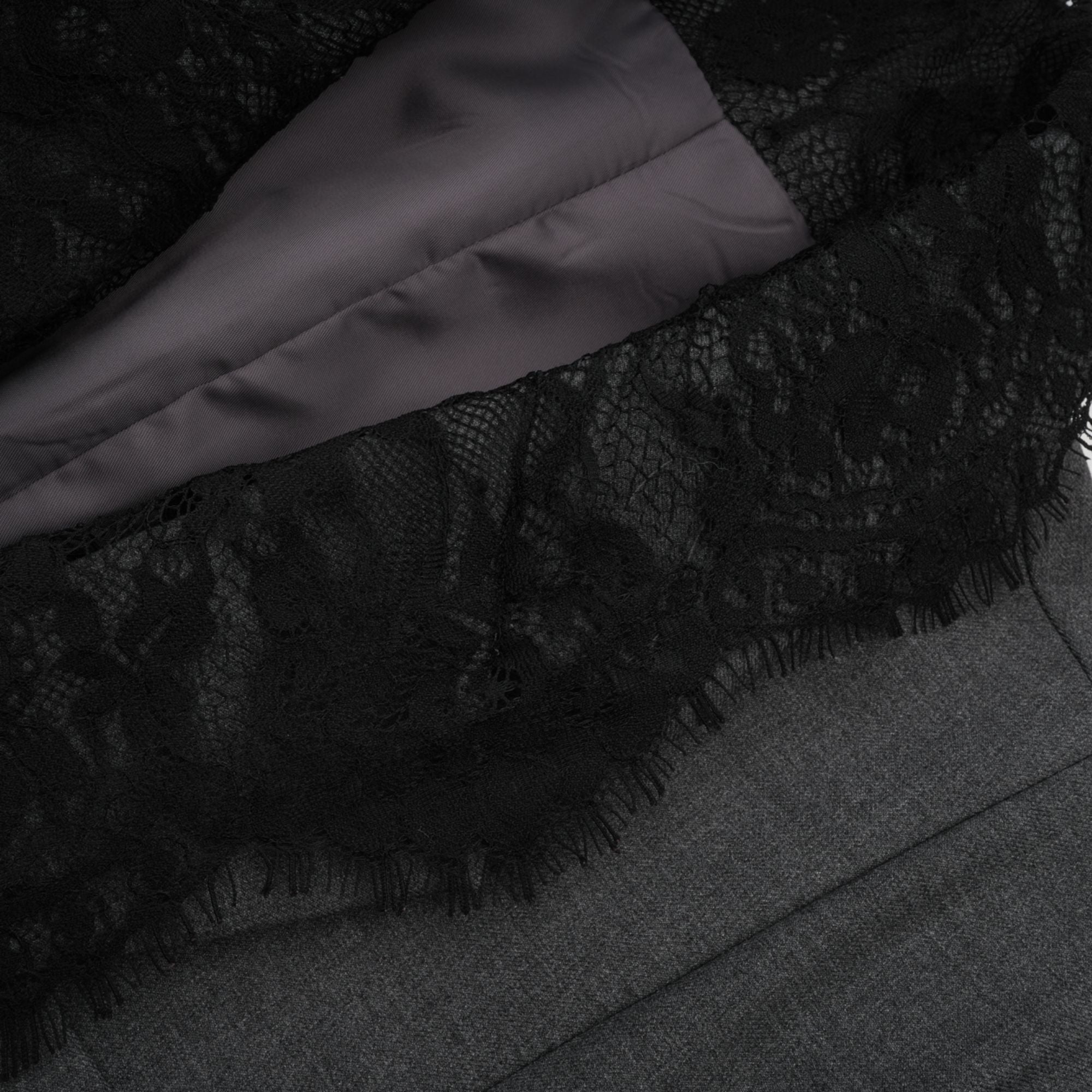 Dianthe grey lace-panel blazer (Final Sale-US Only)
