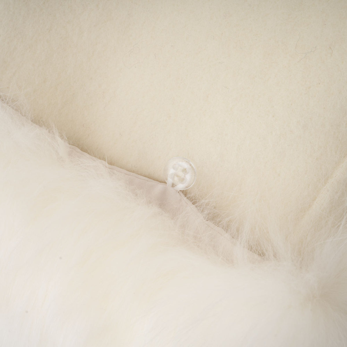 Colette white wool fur bowknot coat (Final Sale)