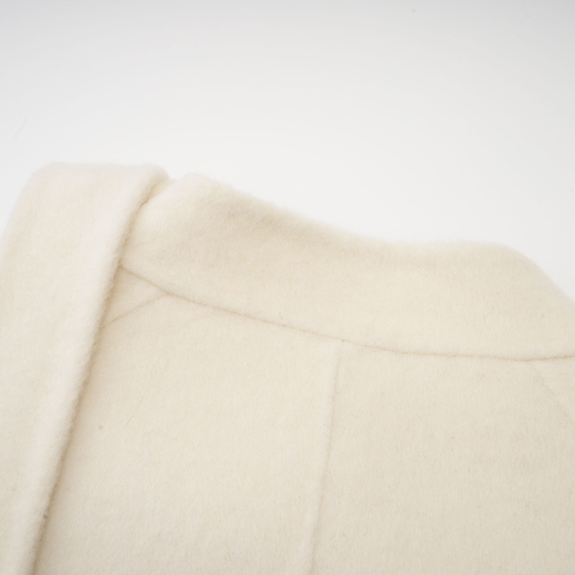 Colette white wool fur bowknot coat (Final Sale)