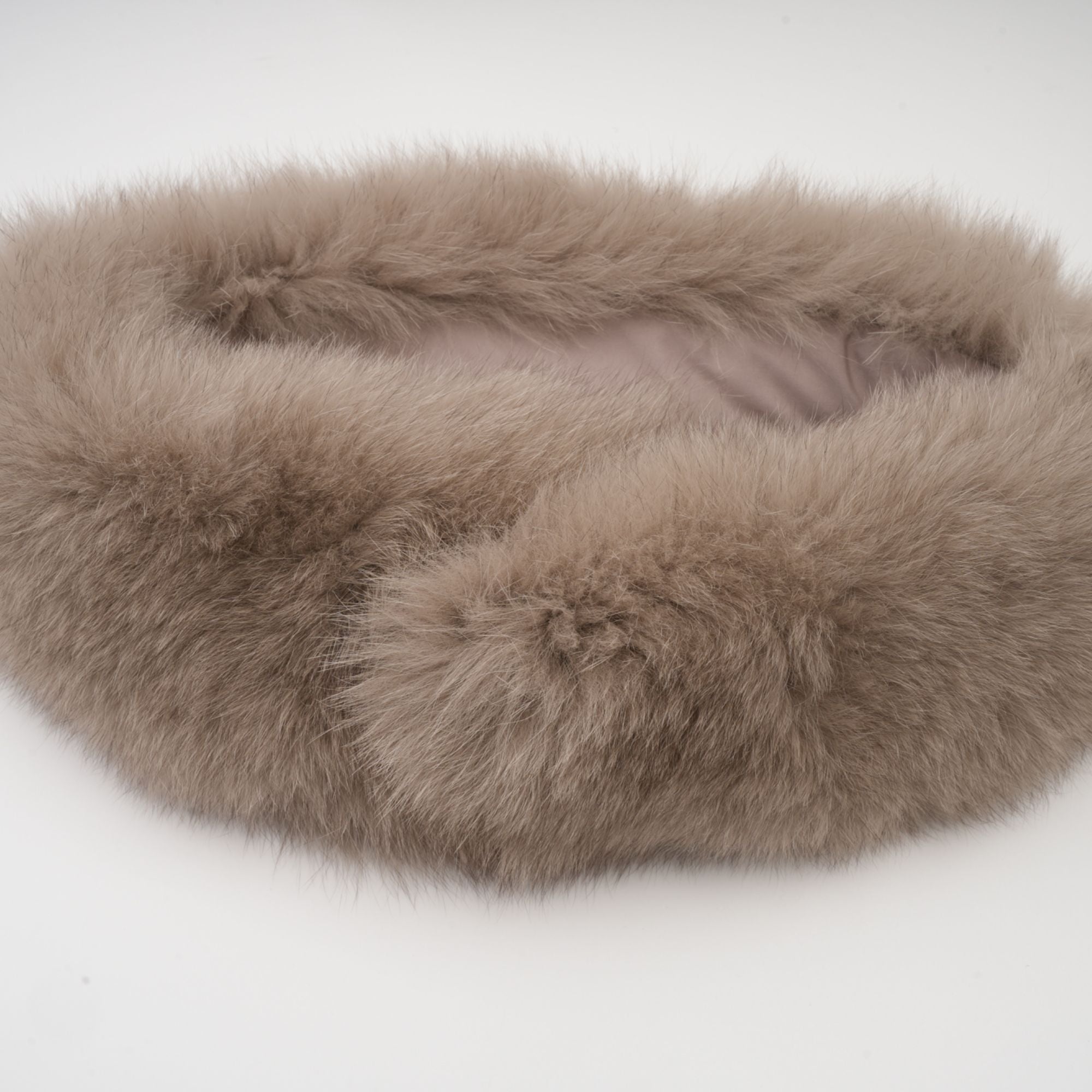 Chloris wool fur belted cape coat in Brown (Final Sale-US Only)