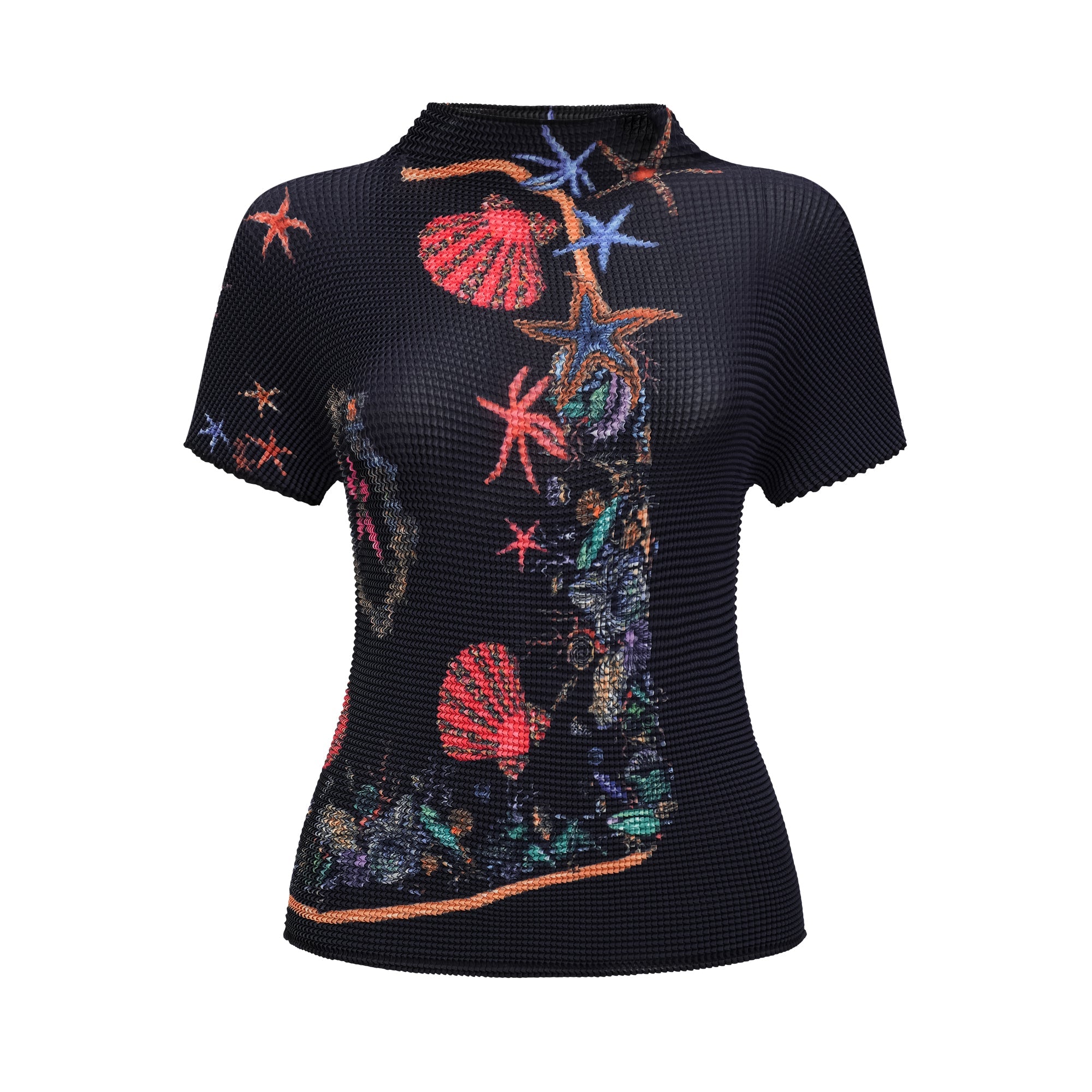 Josiane pattern-print knitted top & skirt matching set