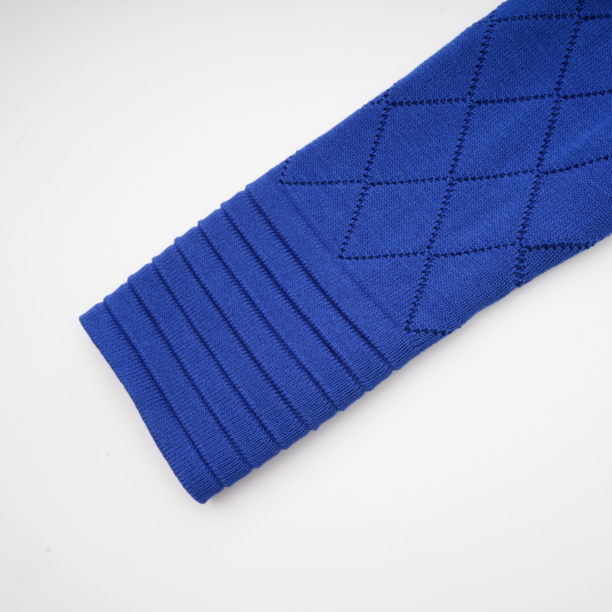 Maëlys blue button-detail knitted top & skirt matching set