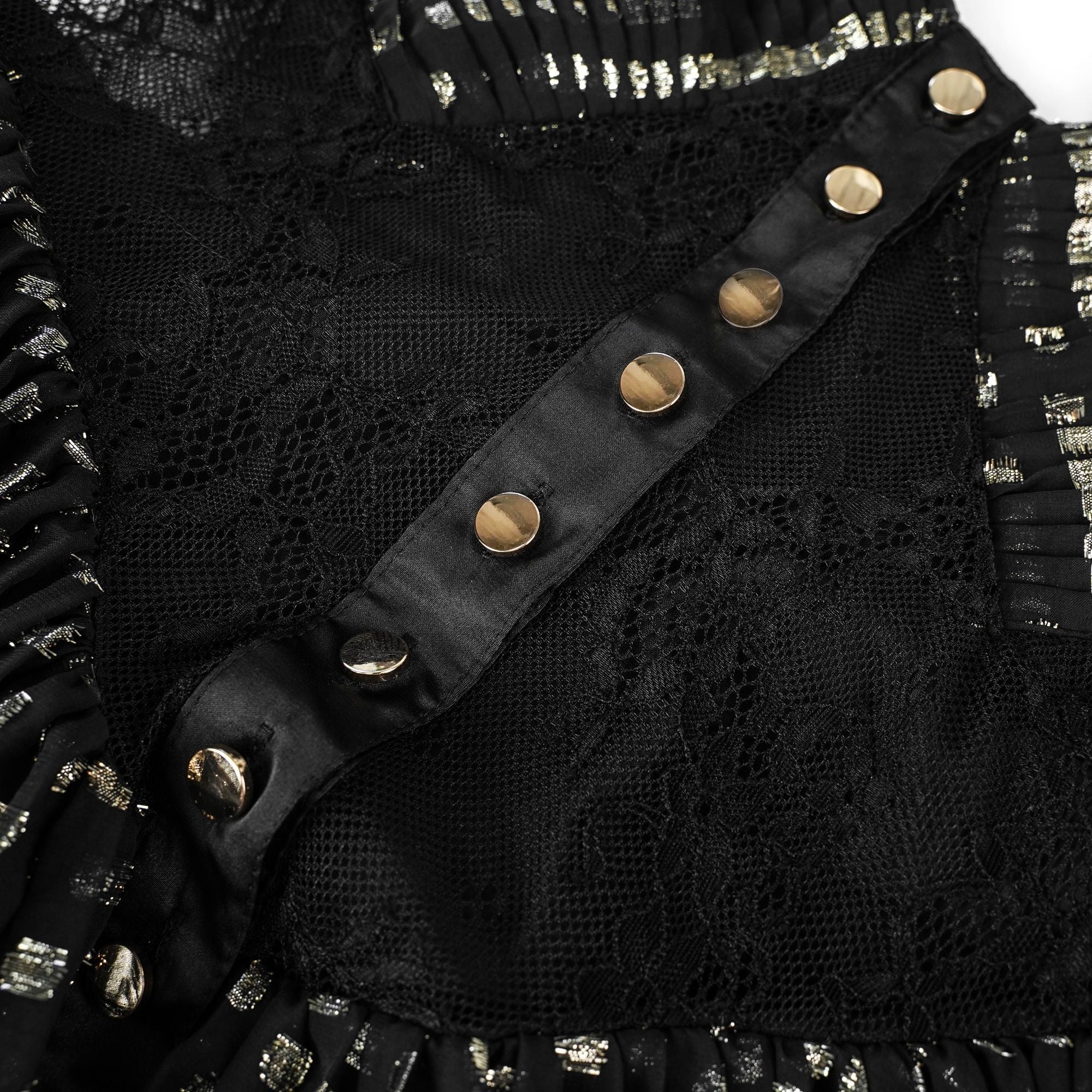 Aloïse Black Polka Dot Pleated Midi Dress