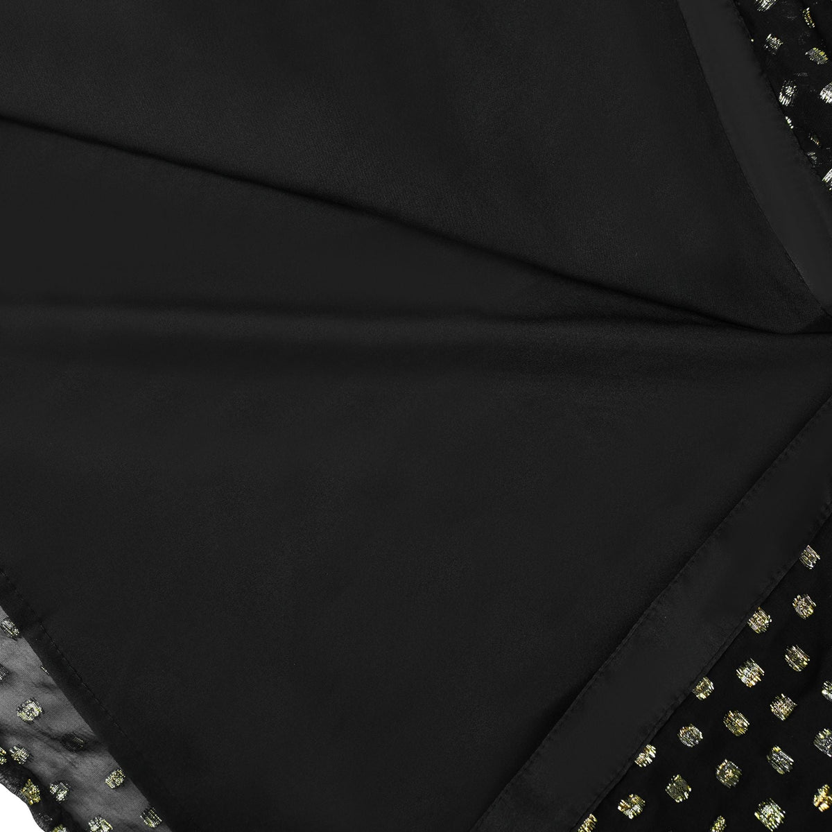 Aloïse Black Polka Dot Pleated Midi Dress (Final Sale-US Only)