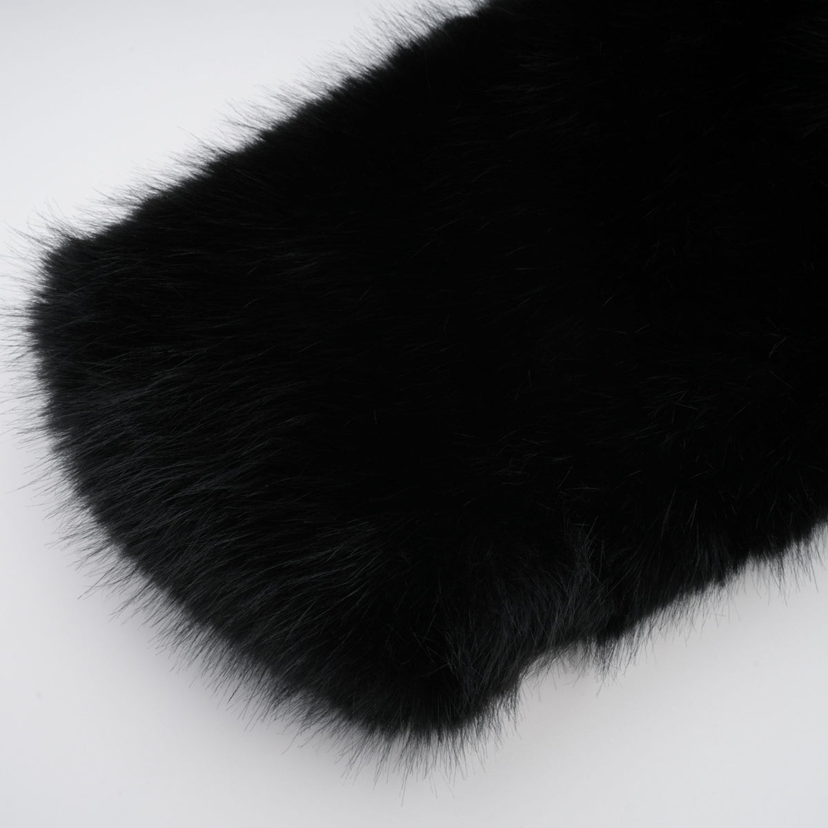 Alberta Black Faux-Fur Corset Panel Jacket