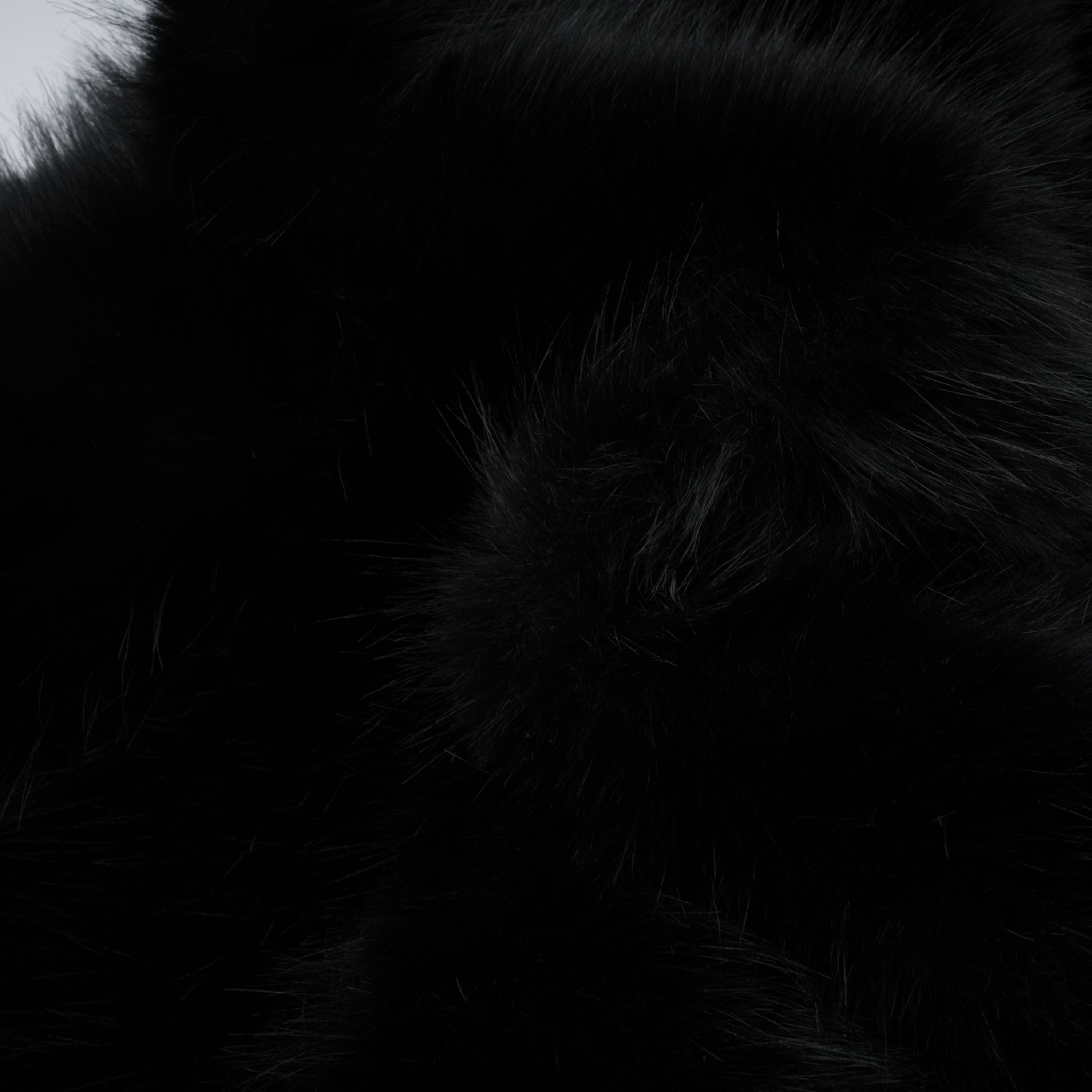Alberta Black Faux-Fur Corset Panel Jacket (Final Sale)