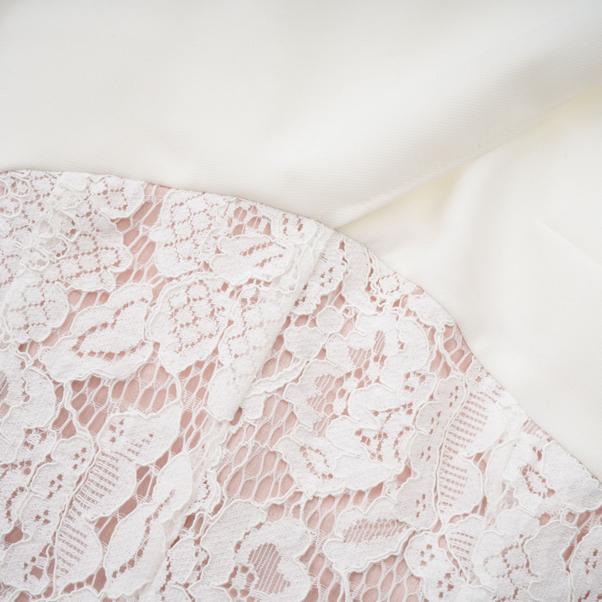 Marzia White Ribbon Detail Floral Lace Maxi Dress (Final Sale-US Only)