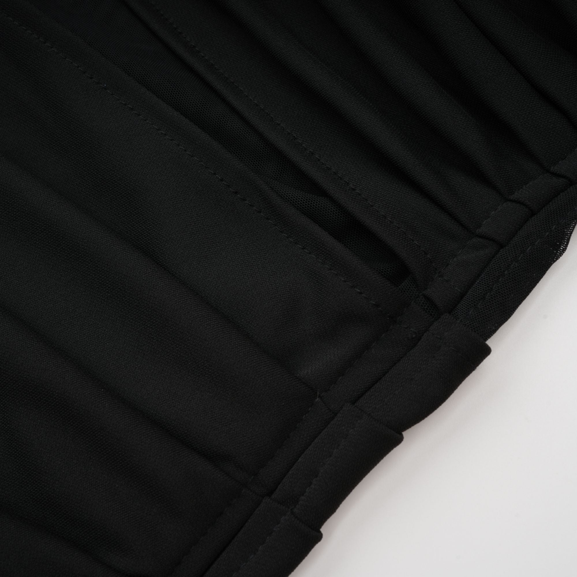 Clarisse semi-sheer ruched midi dress (Final Sale)