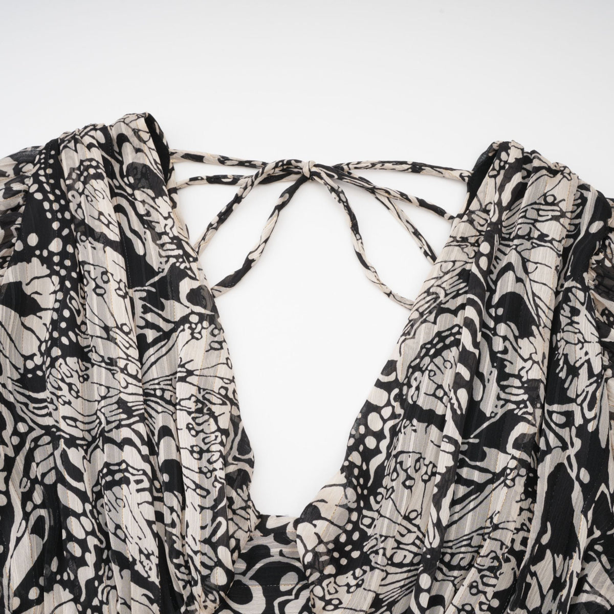 Perrine pattern-print V-neck mini dress (Final Sale)