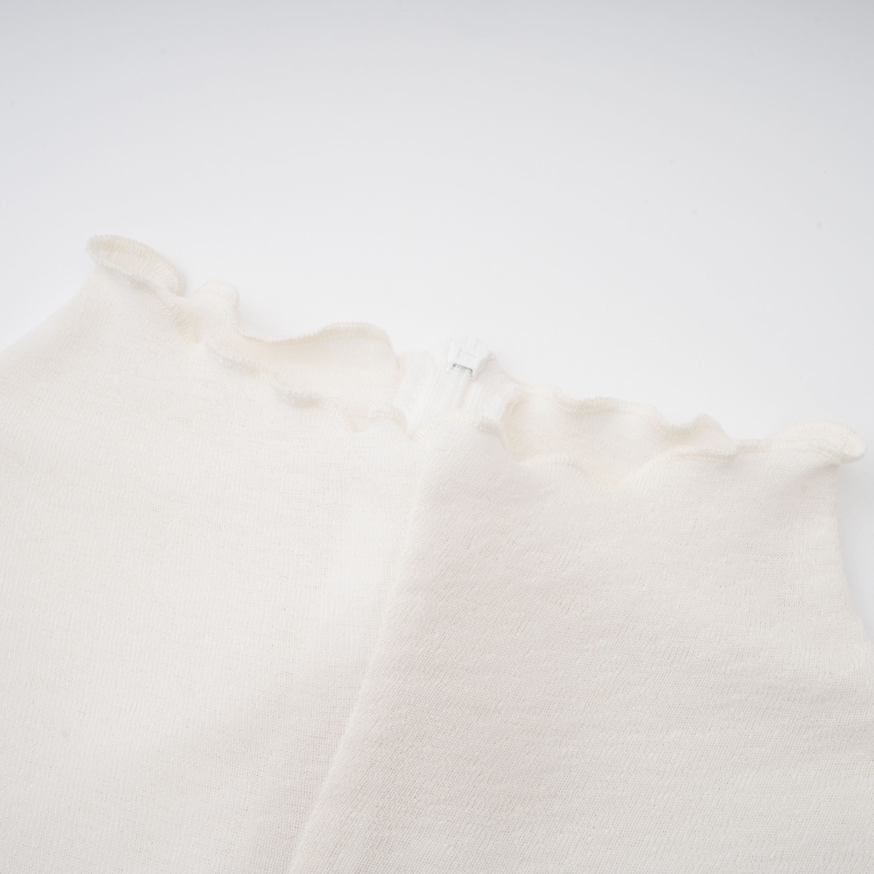 Lark White Tulle Panel Knit Midi Dress (Final Sale-US Only)