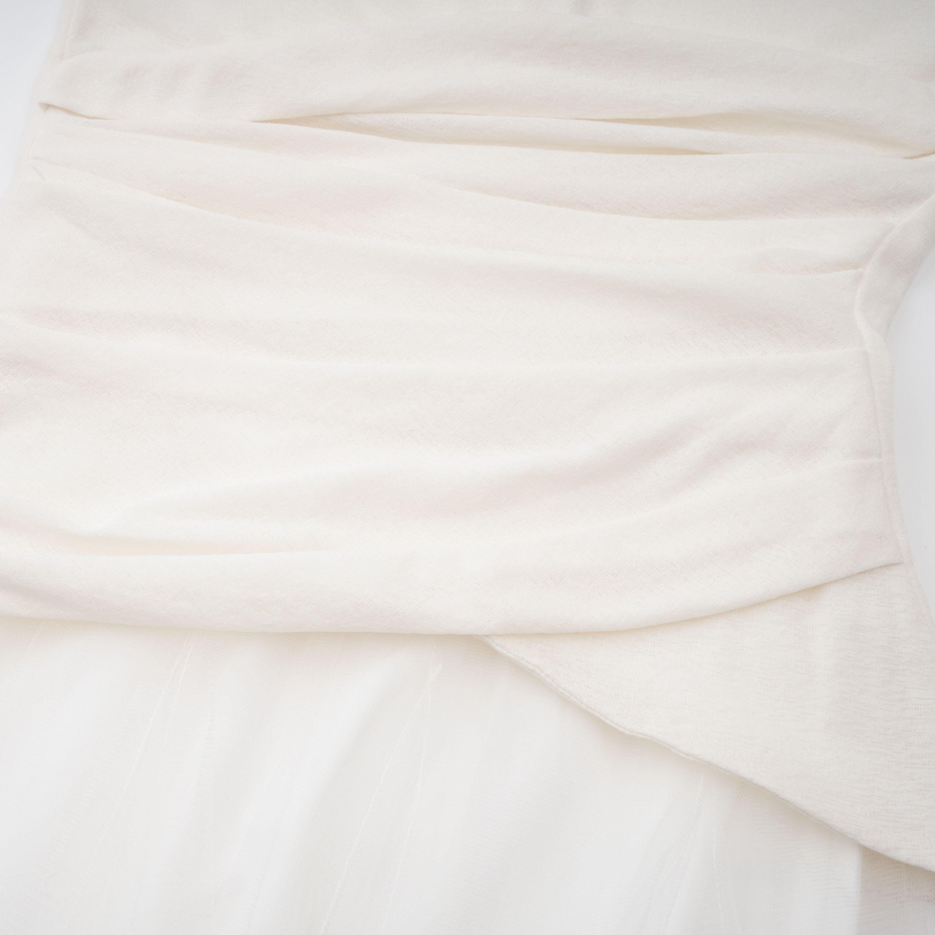 Lark White Tulle Panel Knit Midi Dress (Final Sale-US Only)