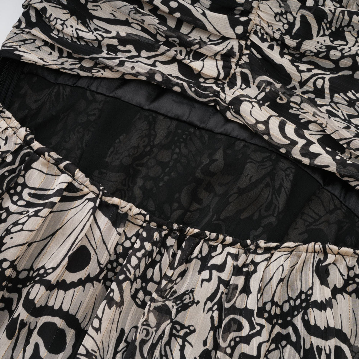 Perrine pattern-print V-neck mini dress (Final Sale)