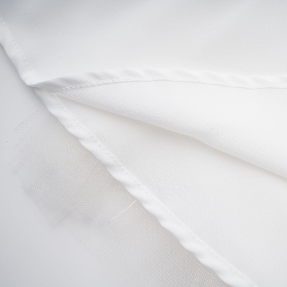 Lark White Tulle Panel Knit Midi Dress (Final Sale-US Only)