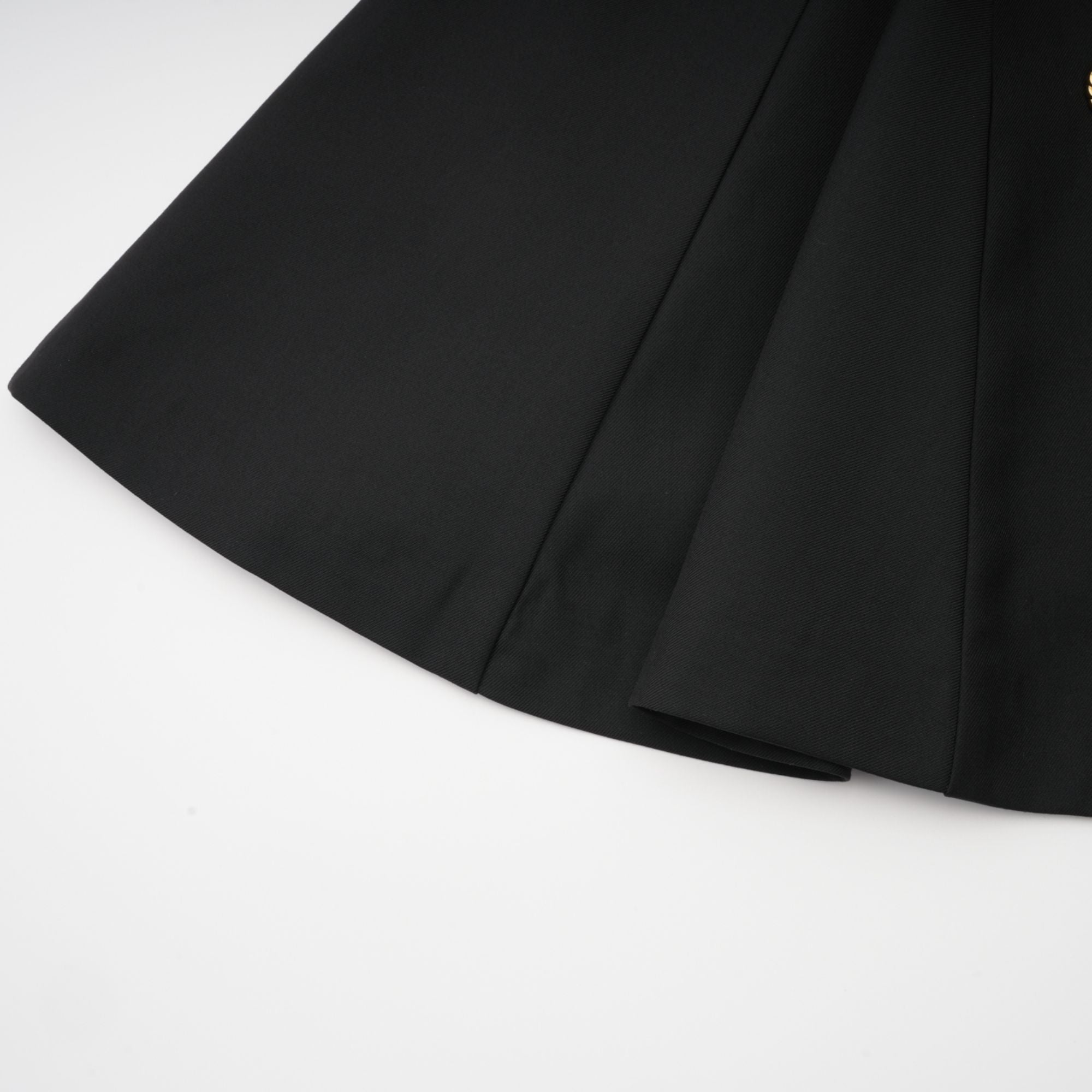 Amira double-breasted flared mini dress - Black