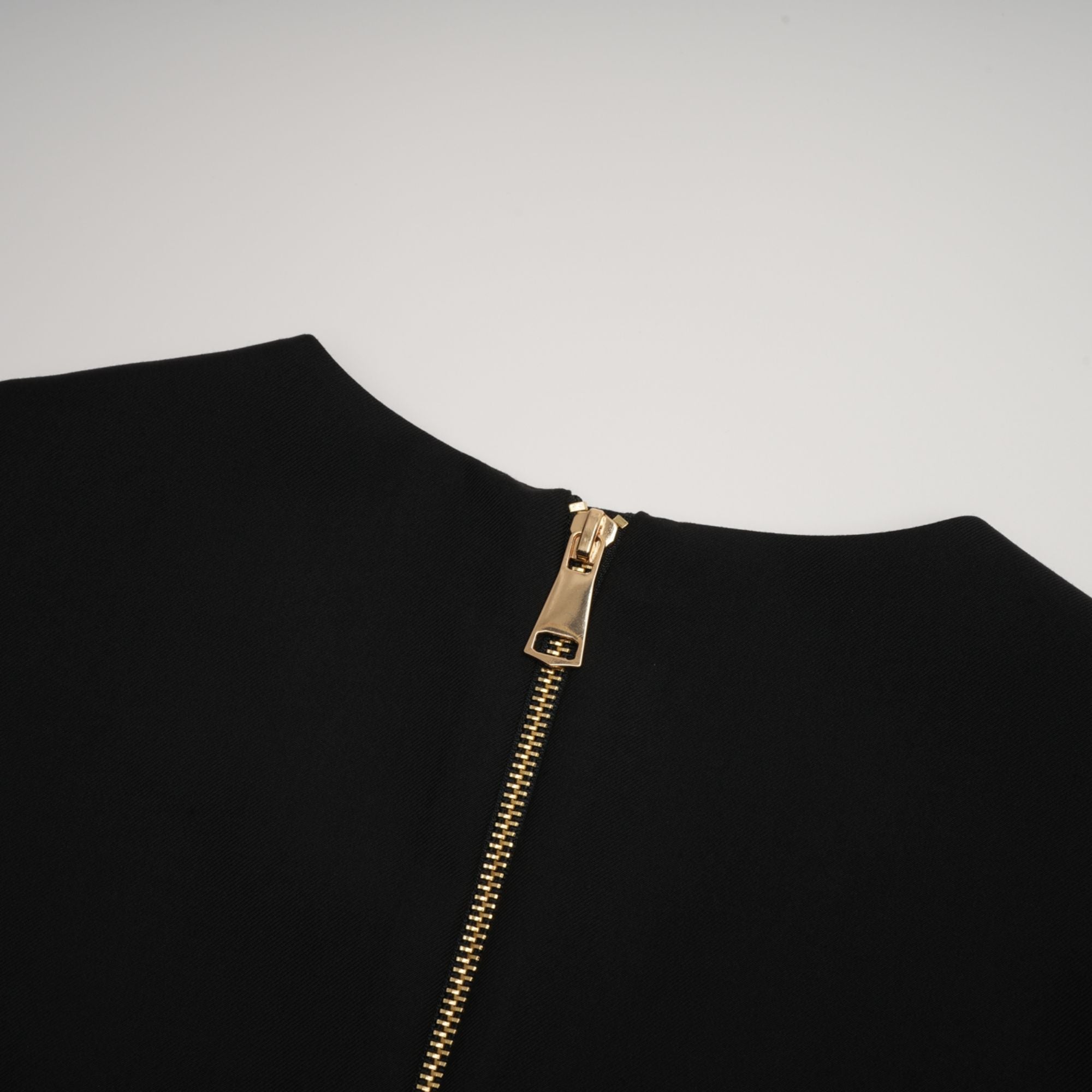 Amira double-breasted flared mini dress - Black